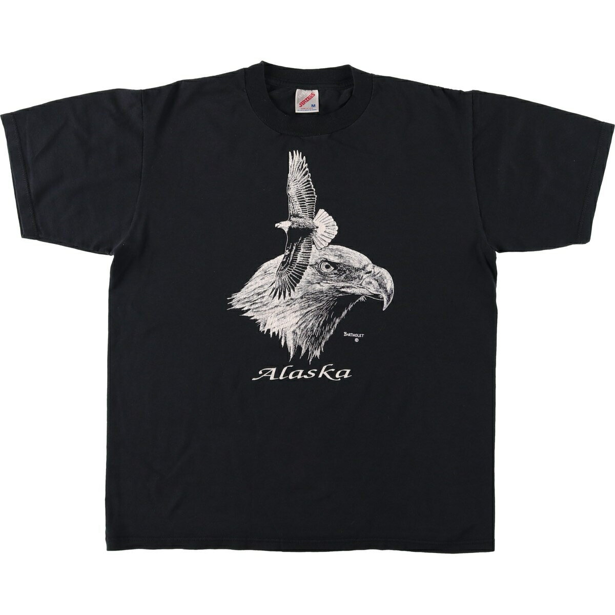 乐天商城 - 古着 90'S ジャージーズ Jerzees 鷲柄 イーグル柄 アニマルTシャツ USA製 メンズM相当 ヴィンテージ /eaa623662 【中古】 【260606】