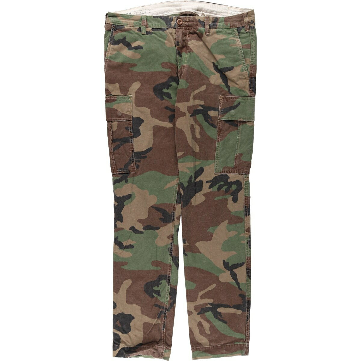 古着 ラルフローレン Ralph Lauren POLO RALPH LAUREN SLIM FIT 迷彩柄 ウッドランドカモ ミリタリー カーゴパンツ メンズw36相当 /eaa623741 【中古】 【260606】