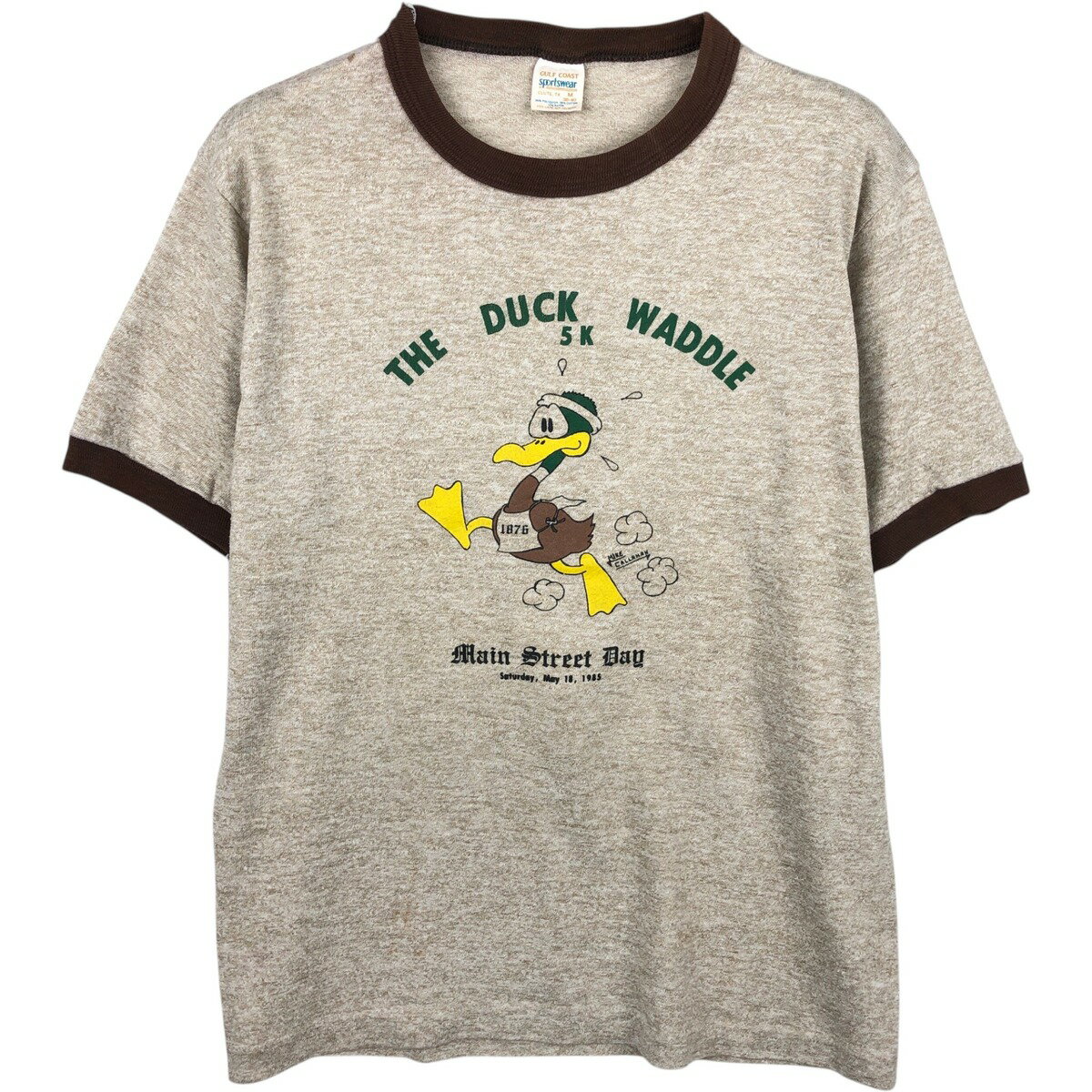 乐天商城 - 古着 80'S sportswear GULF COAT リンガーTシャツ USA製 メンズM相当 ヴィンテージ /eaa623745 【中古】 【260615】