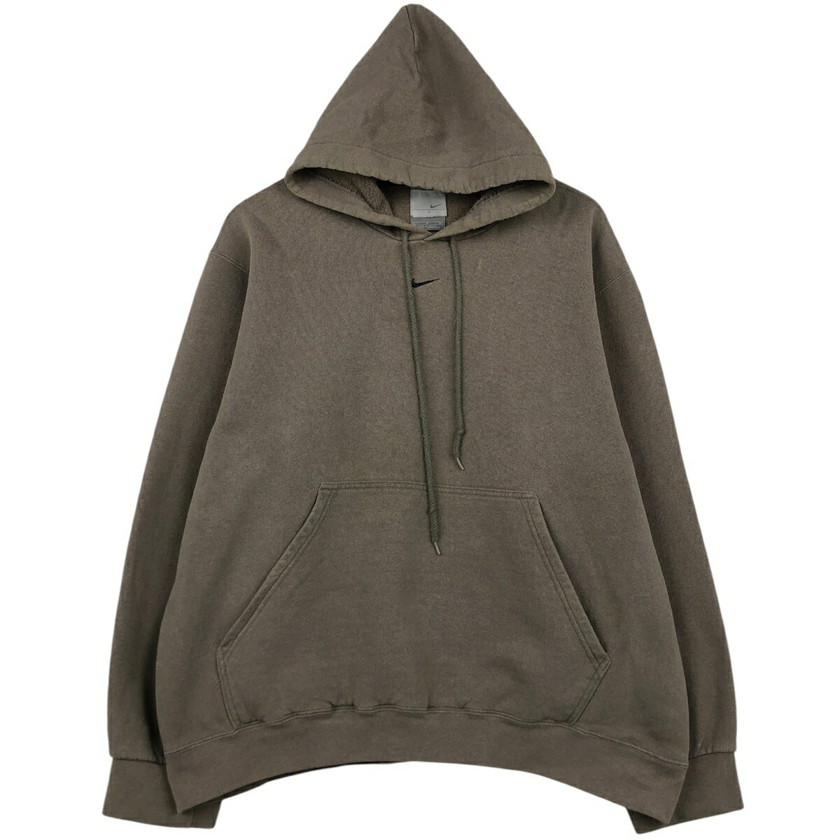 Rakuten - 古着 00'S ナイキ NIKE センターロゴ スウェットプルオーバーパーカー メンズL相当 /eaa624048 【中古】 【260309】 ベージュ系 春夏秋冬