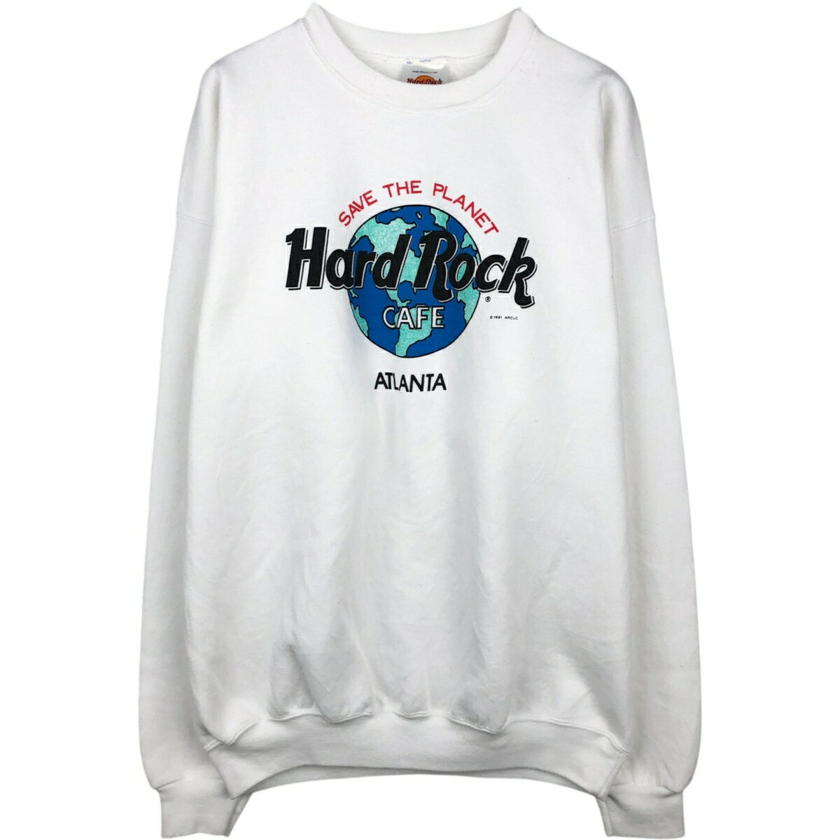 Rakuten - 古着 90'S HARD ROCK CAFE ハードロックカフェ アドバタイジング スウェットシャツ トレーナー USA製 メンズXL相当 ヴィンテージ /eaa624149 【中古】 【260322】 ホワイト系 春夏秋冬