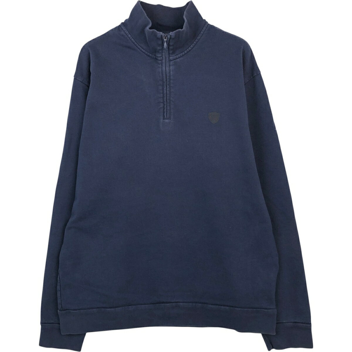 古着 ラルフローレン Ralph Lauren POLO GOLF ポロゴルフ ハーフジップスウェットシャツ トレーナー メンズXL相当 /eaa624359 【中古】 【260309】 ネイビー系 春夏秋冬