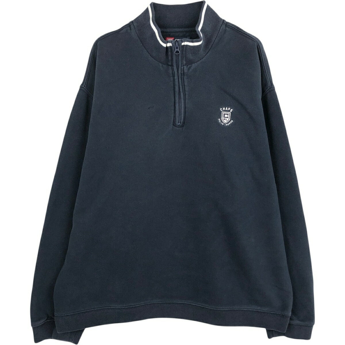商品詳細 ブランド・Ralph Lauren・ラルフローレン・ 特徴・ハーフジップ・長袖・ モデル/形状・CHAPS チャップス・ハーフジップスウェットシャツ トレーナー・ 素材・コットン:80%・ポリエステル:20%・ 色・ネイビー系 紺色・ 柄・ライン入り・ロゴ刺繍・ 生産国・パキスタン製・ 年代 サイズ・表記サイズ:XL XG・着丈:71cm・身幅:72.5cm・肩幅:61cm・袖丈:66.5cm・ コンディション・C・ カテゴリ・メンズ・トップス・スウェット・ジップスウェット・ 商品番号・eaa624377・ 取扱店・ネットショップ・ スタッフコメントRalph Lauren CHAPS チャップス ハーフジップスウェットシャツ トレーナー / 商品番号 eaa624377 USEDですので使用感などございますが、まだまだご愛用していただけます。 古着という事をご理解の上ご注文よろしくお願いします。 【状態追記】 ●前、右胸に擦れ ●前、右裾に汚れ ●全体、毛羽立ち※状態は当社独自の基準です。 着用感表記サイズ着丈身幅肩幅袖丈 メンズXLXL XG(※着用感、表記サイズは目安です。)71cm72.5cm61cm66.5cm ※測定値の若干の誤差はご了承下さい。サイズガイドはこちら ブランドRalph Laurenラルフローレン 特徴ハーフジップ / 長袖 モデル/形状CHAPS チャップス / ハーフジップスウェットシャツ トレーナー 素材コットン:80% / ポリエステル:20% 色ネイビー系 紺色 柄ライン入り / ロゴ刺繍 生産国パキスタン製 年代- カテゴリジップスウェット 商品番号eaa624377 取扱店ネットショップ 　　 ラルフローレンの他の商品を見るジップスウェットの他の商品を見る