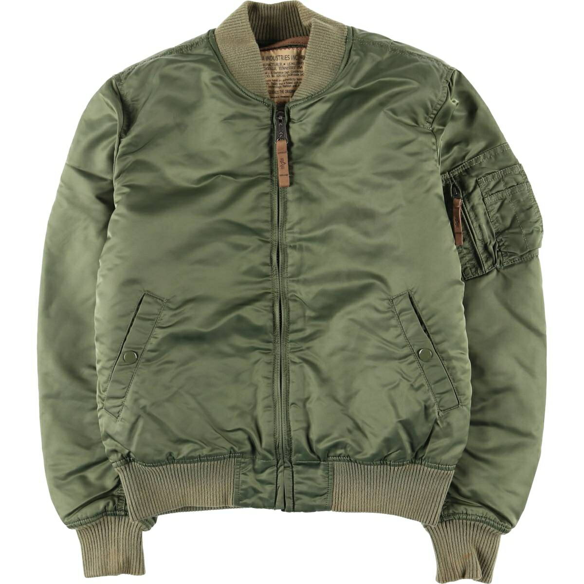 MA-1 マ*ル様 ALPHAINDUSTRIES 短丈 MA-1 ボンバージャケットモー