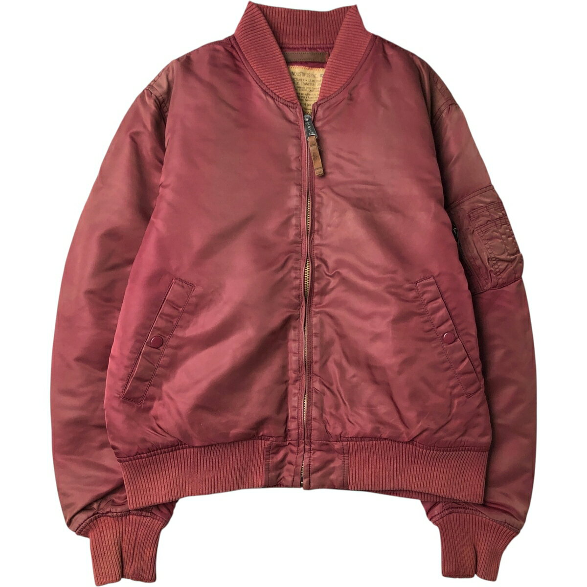 樂天商城 - 古着 民間品 アルファ ALPHA MA-1タイプ 中綿入り ミリタリー フライトジャケット メンズXL相当 /eaa624441 【中古】 【260309】 レッド系 春秋冬