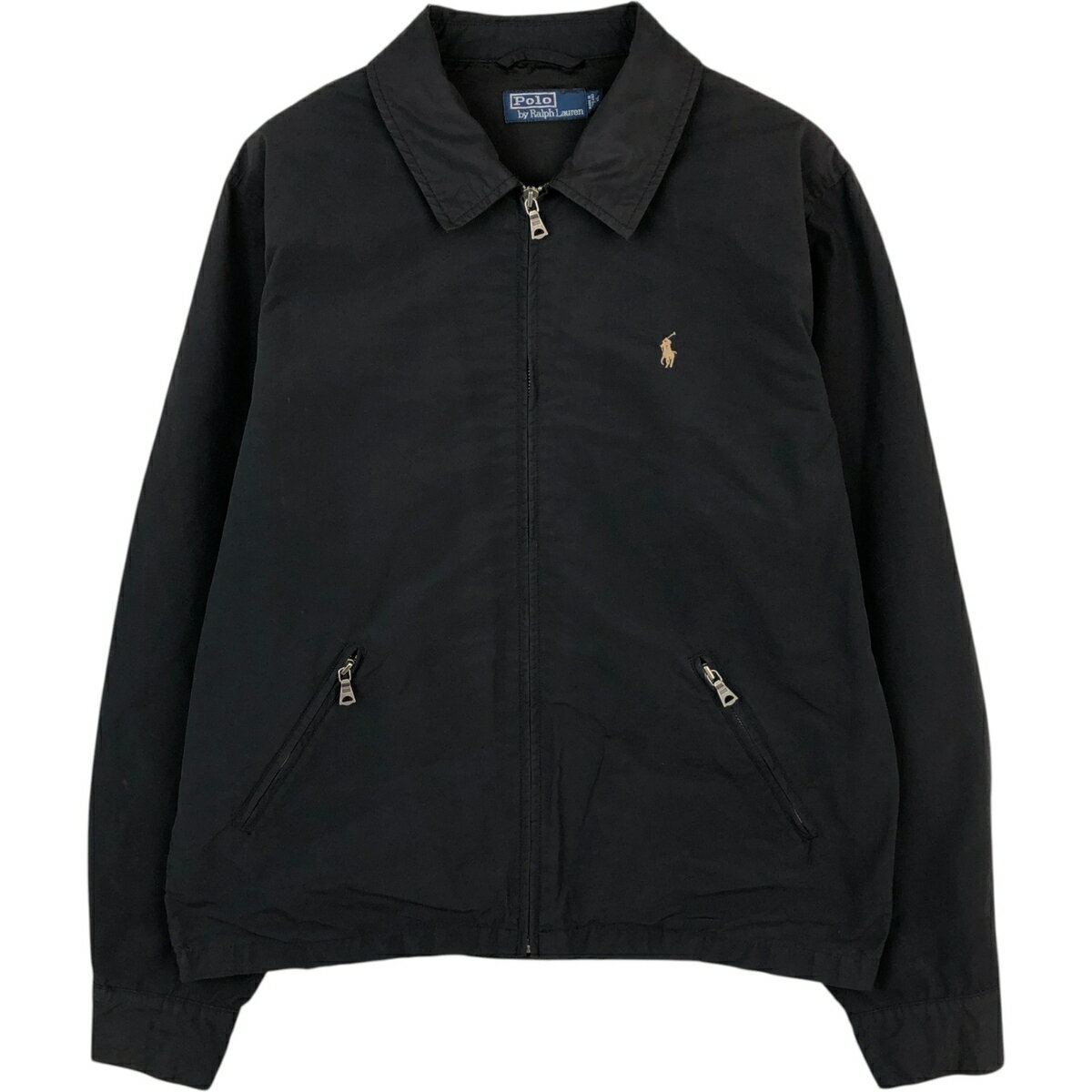 樂天商城 - 古着 ラルフローレン Ralph Lauren POLO by Ralph Lauren スイングトップ スポーツジャケット メンズM相当 /eaa624545 【中古】 【260309】 ブラック系 春秋冬