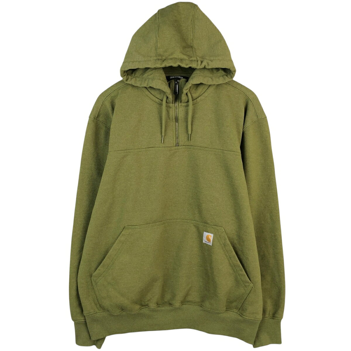 楽天市場】carhartt ハーフジップ（カラーカーキグリーン）の通販