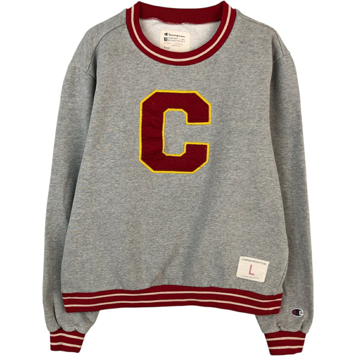 American Casual - 古着 チャンピオン Champion ロゴスウェットシャツ トレーナー メンズL相当 /eaa624600 【中古】 【260309】 グレー系 春夏秋冬