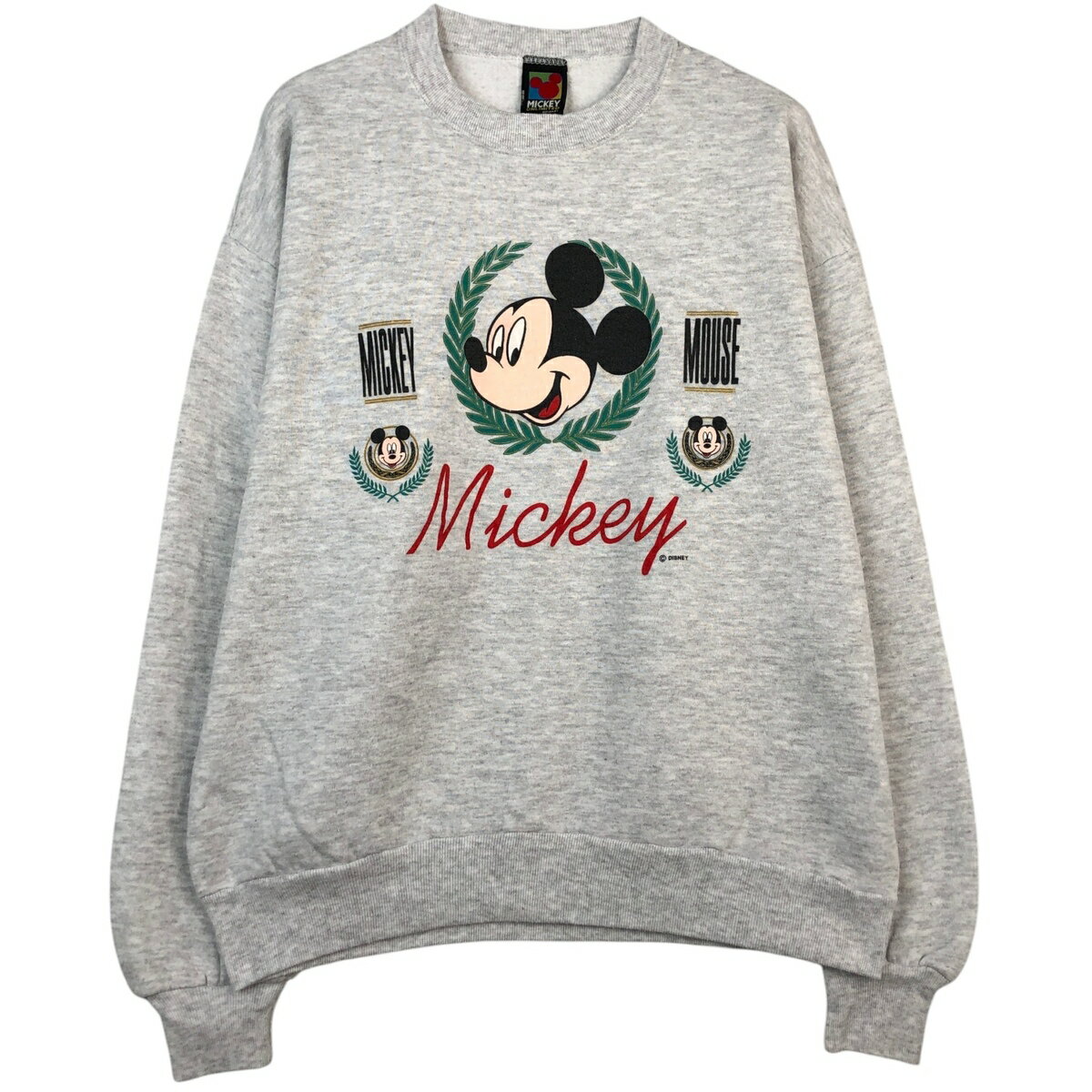 Collaboration - 古着 90'S MICKY UNLIMITED MICKEY MOUSE ミッキーマウス キャラクタースウェットシャツ トレーナー メンズXL相当 ヴィンテージ /eaa624635 【中古】 【260312】 ホワイト系 春夏秋冬