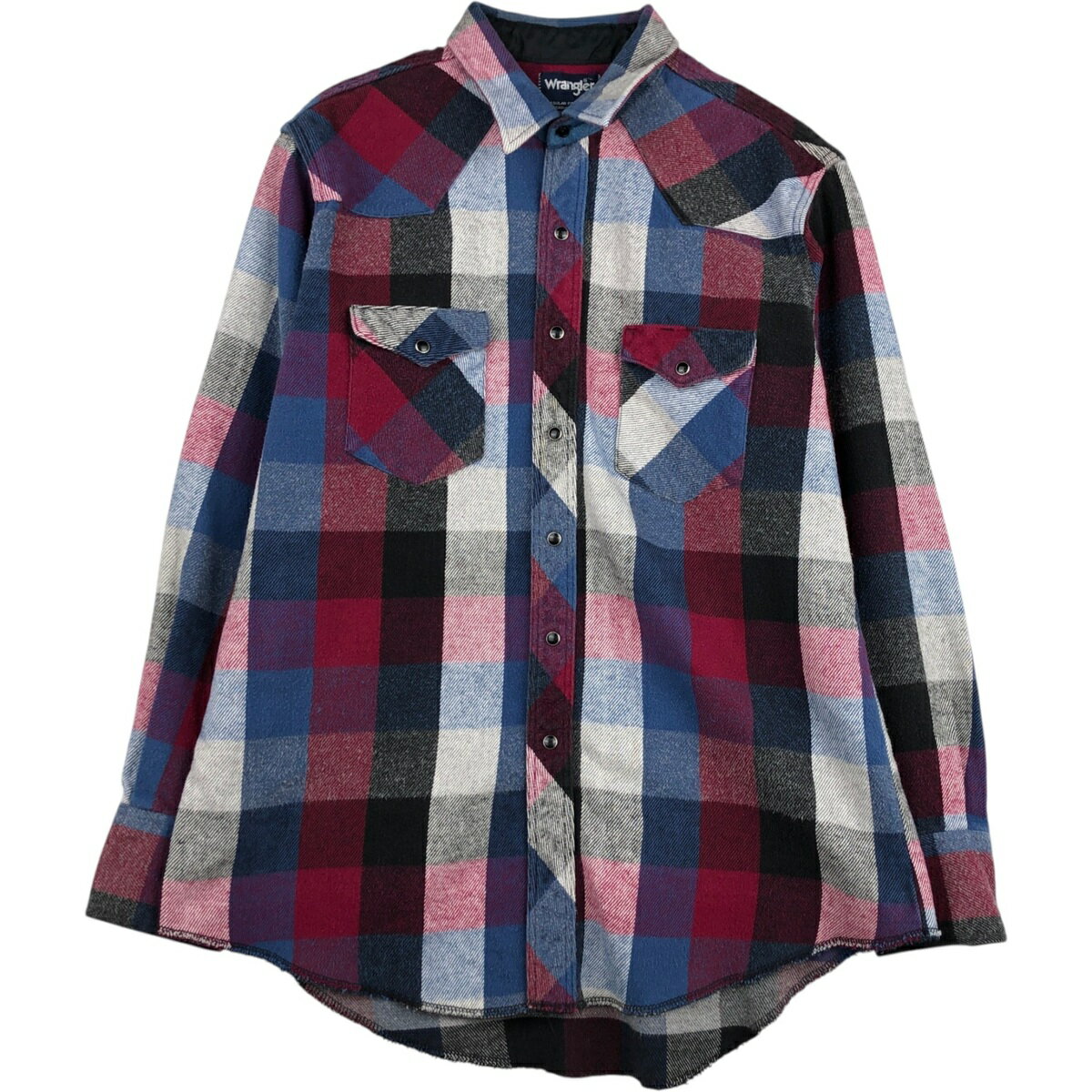 Rakuten - 古着 80'S~ ラングラー Wrangler ウエスタンネルチェックシャツ メンズXL相当 ヴィンテージ /eaa624761 【中古】 【260314】 レッド系 春夏秋冬