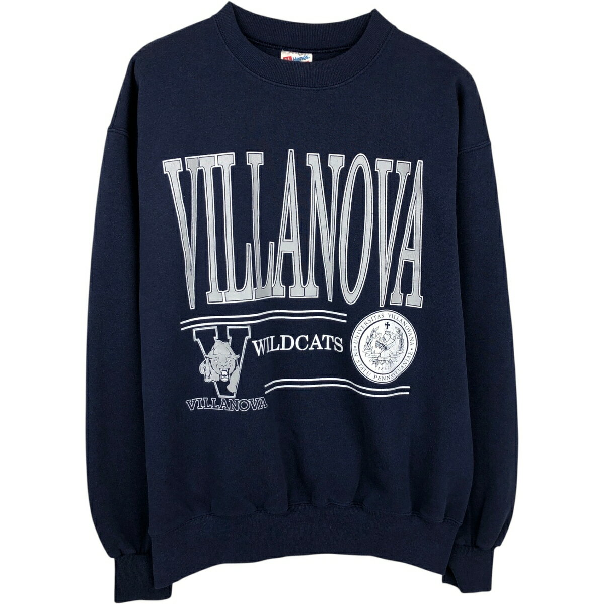 古着 90~00'S ヘインズ Hanes ACTIVEWEAR カレッジスウェットシャツ トレーナー USA製 メンズXL相当 /eaa624833 【中古】 【260322】 ネイビー系 春夏秋冬