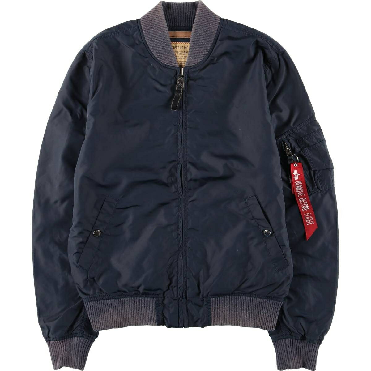楽天市場】アルファ フライトジャケット ma-1（カラーネイビー）の通販