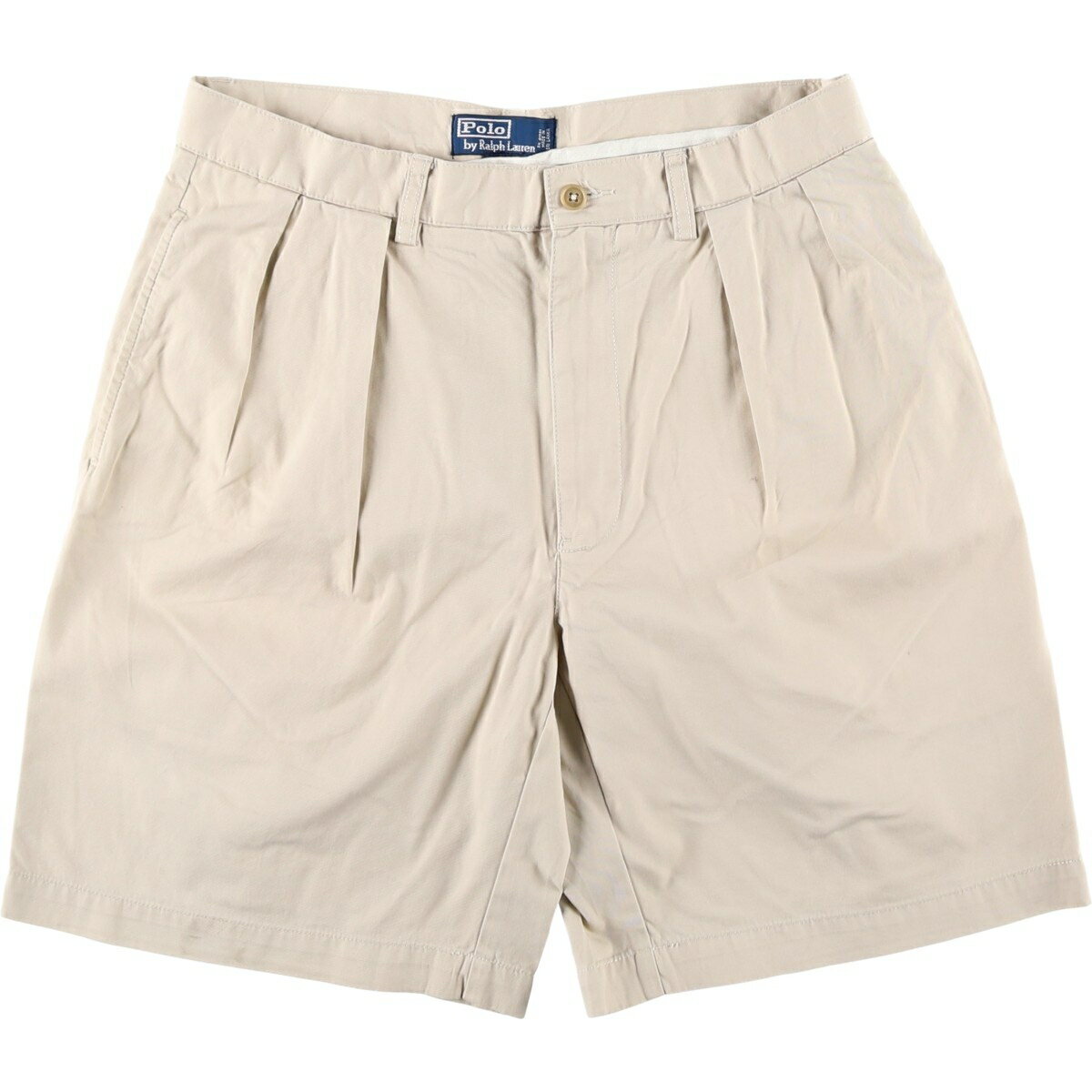 Rakuten - 古着 ラルフローレン Ralph Lauren POLO by Ralph Lauren TYLER SHORT ツータック チノショーツ ショートパンツ メンズw32相当 /eaa625037 【中古】 【260327】