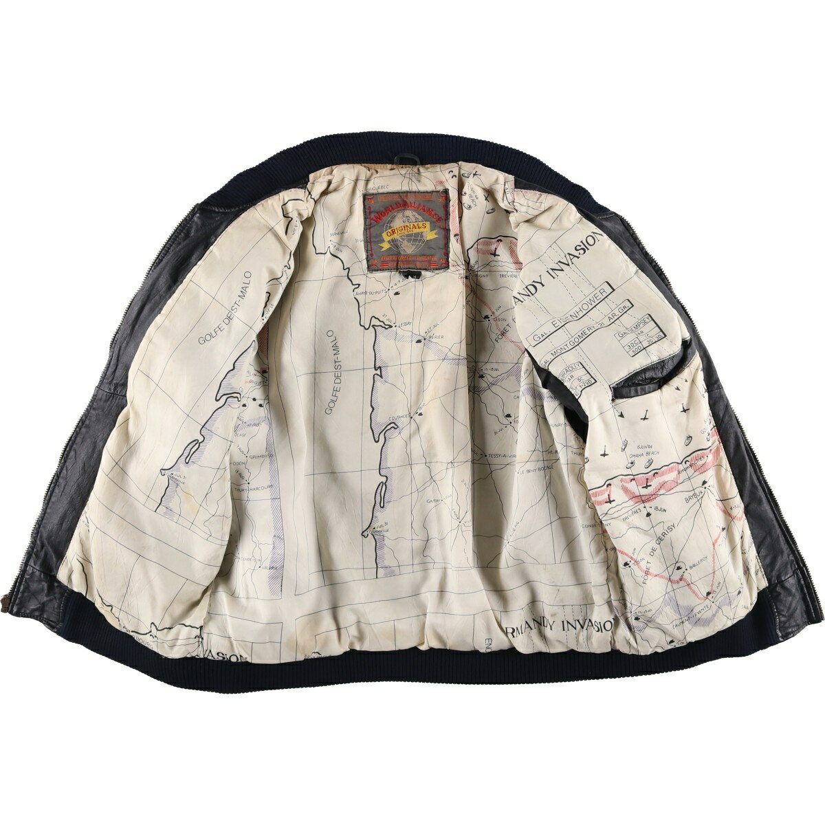 古着 WORLD ALLIANCE レザーブルゾン メンズM相当 /eaa625122 【中古】 【260316】