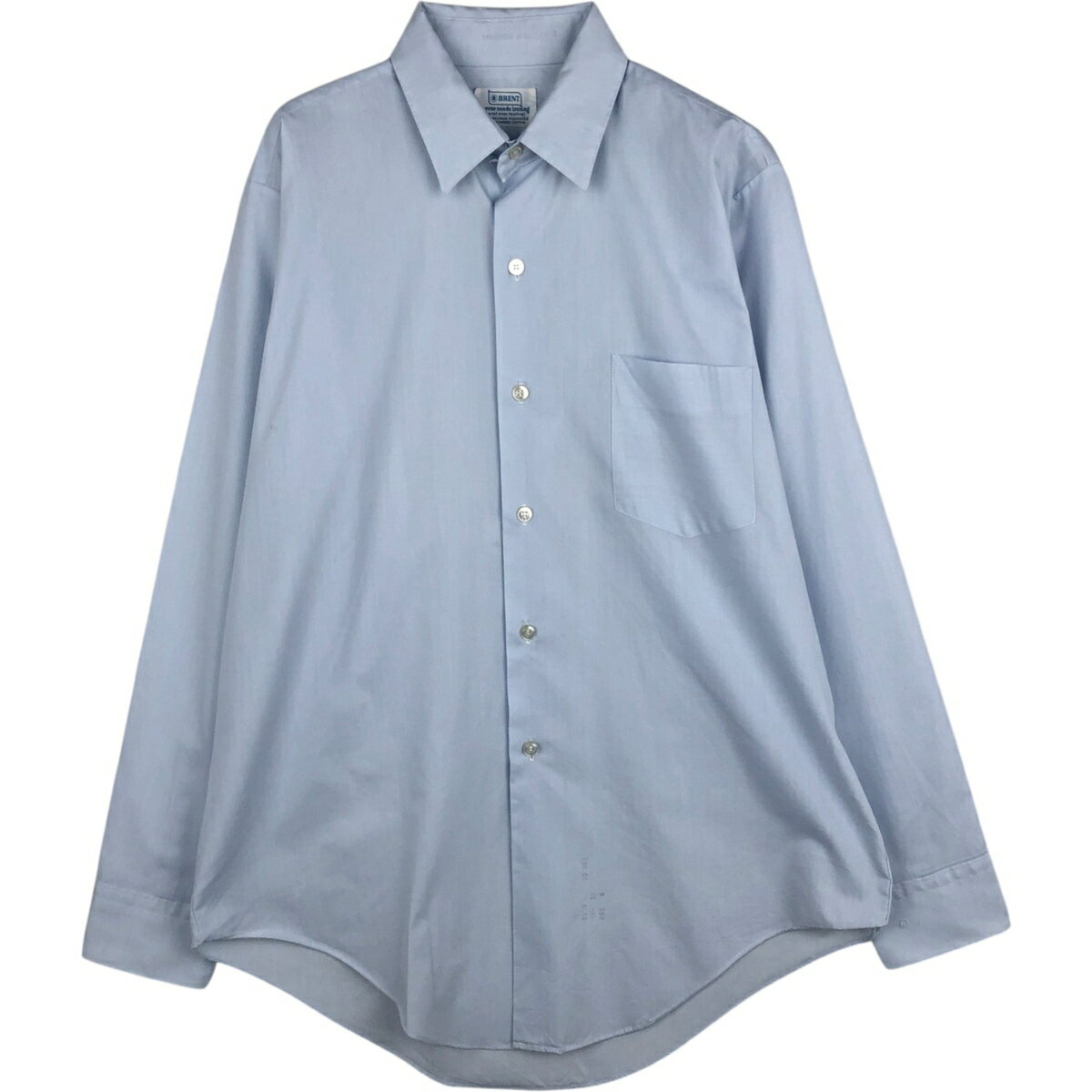 古着 60~70'S ブレント BRENT 長袖 ポリコットンシャツ メンズL相当 ヴィンテージ /eaa625190 【中古】 【260315】