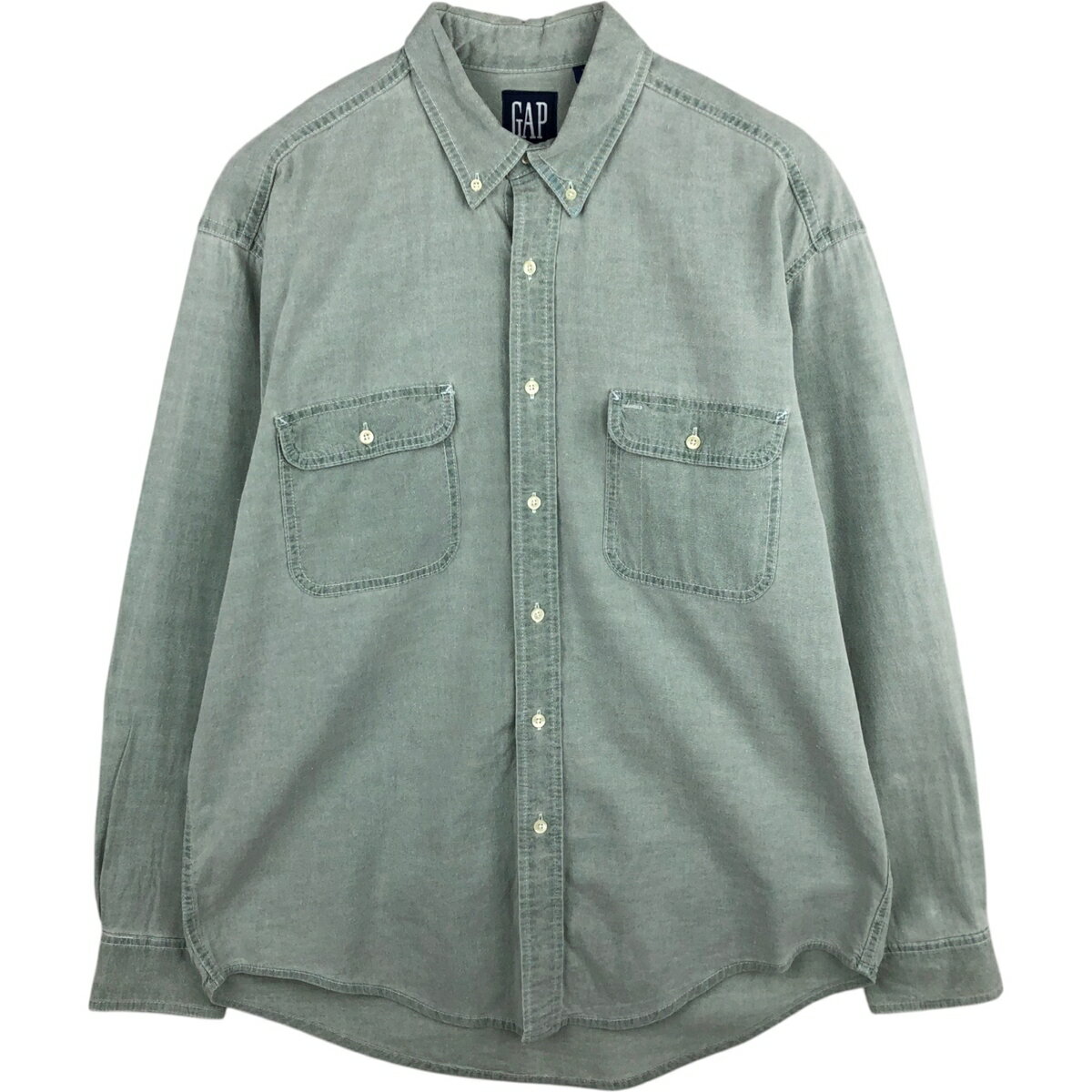 Rakuten - 古着 90'S ギャップ GAP オールドギャップ ボタンダウン 長袖 コットンチェックシャツ カナダ製 メンズL相当 ヴィンテージ /eaa625269 【中古】 【260315】