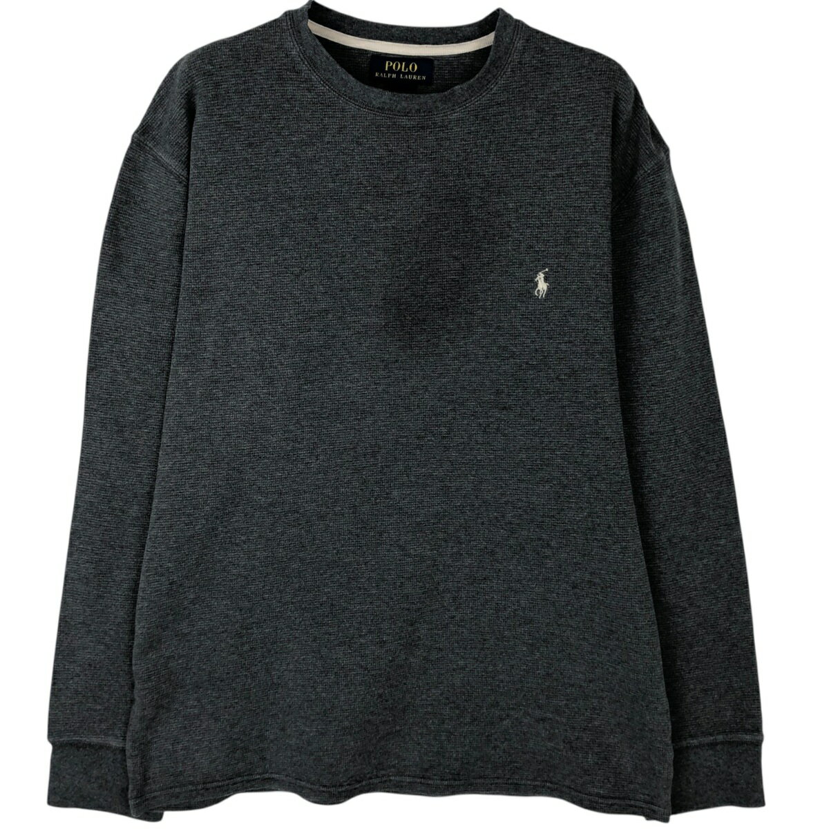 乐天商城 - 古着 ラルフローレン Ralph Lauren POLO RALPH LAUREN サーマルロングTシャツ メンズXL相当 /eaa625345 【中古】 【260314】 グレー系 春夏秋