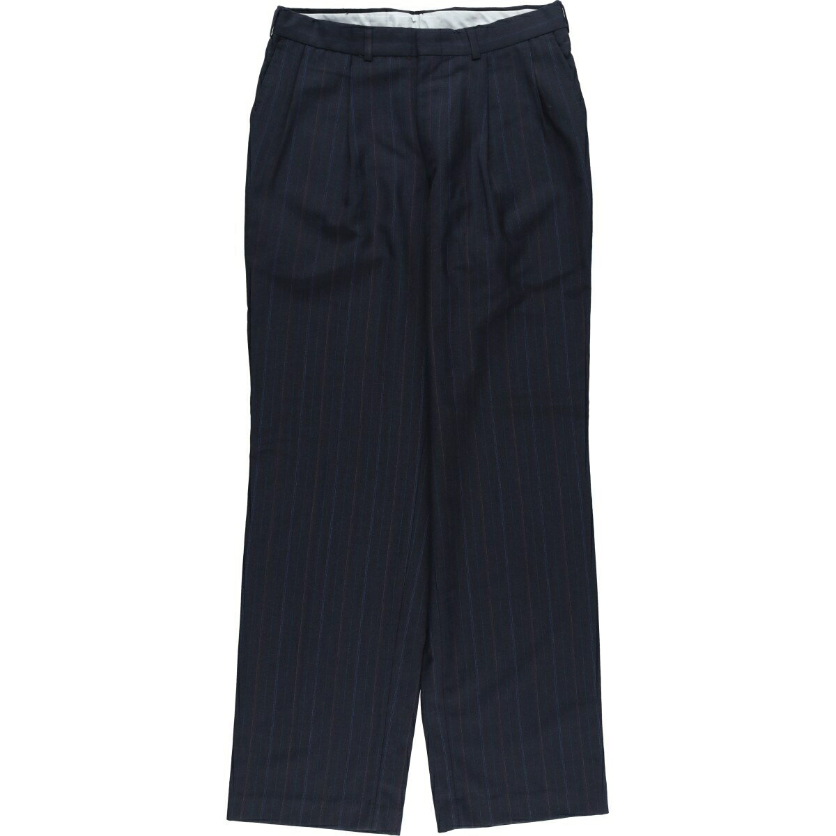 Rakuten - 古着 ~90'S タウンクラフト TOWN CRAFT CUSTOM FIT SUITS ストライプ柄 ツータック スラックスパンツ メンズw32相当 ヴィンテージ /eaa625445 【中古】 【260320】 【GR-NV】 ネイビー系 春夏秋冬