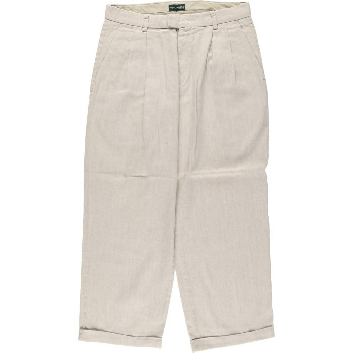 DOCKERS コットン×リネンパンツ　w34×29 楽天市場】Dockers（素材（生地・毛糸）麻・リネン）（ズボン・パンツ