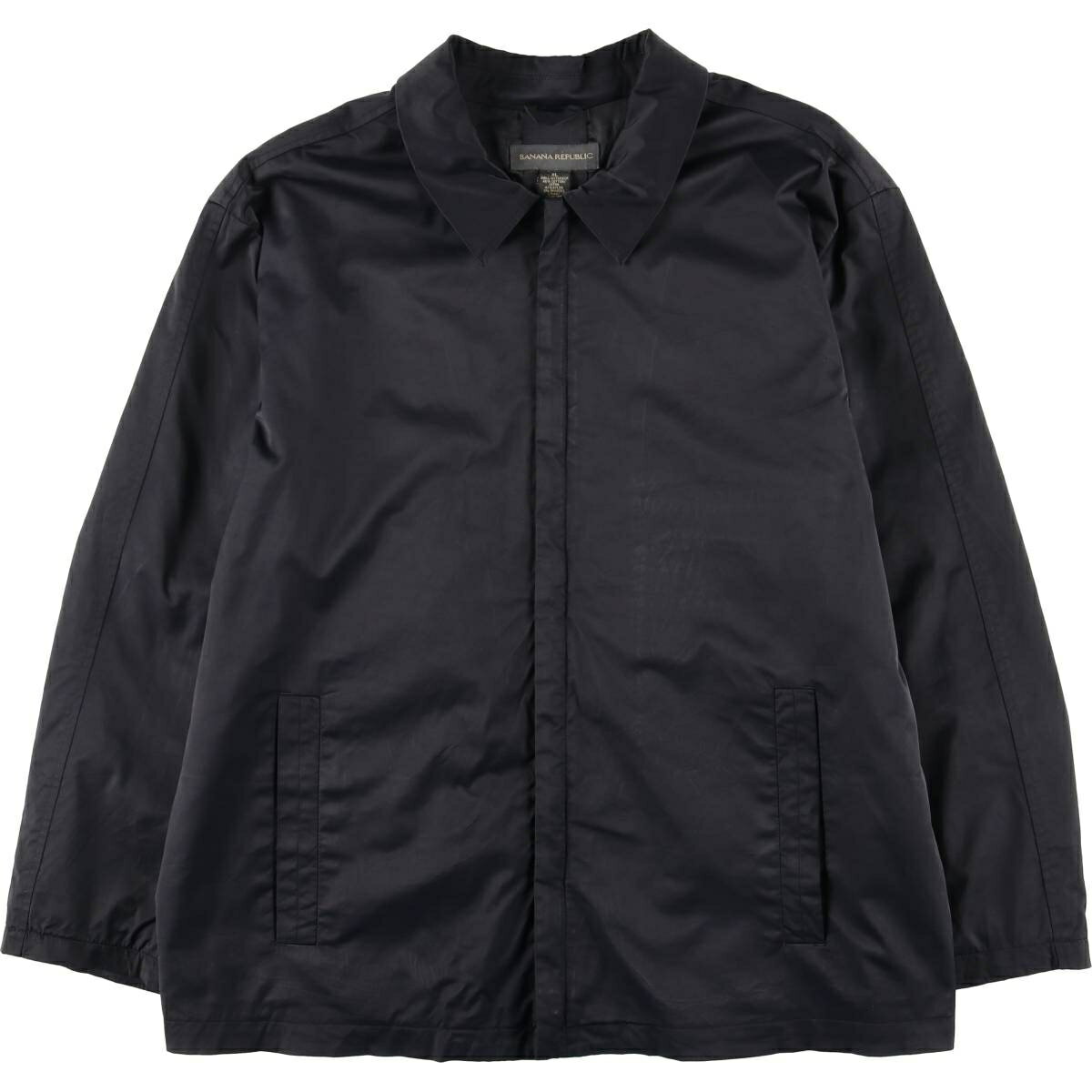 古着 00'S バナナリパブリック BANANA REPUBLIC 襟付き ウインドブレーカー メンズXL相当 /eaa625558 【中古】 【260316】 ブラック系 春秋冬(4.0)