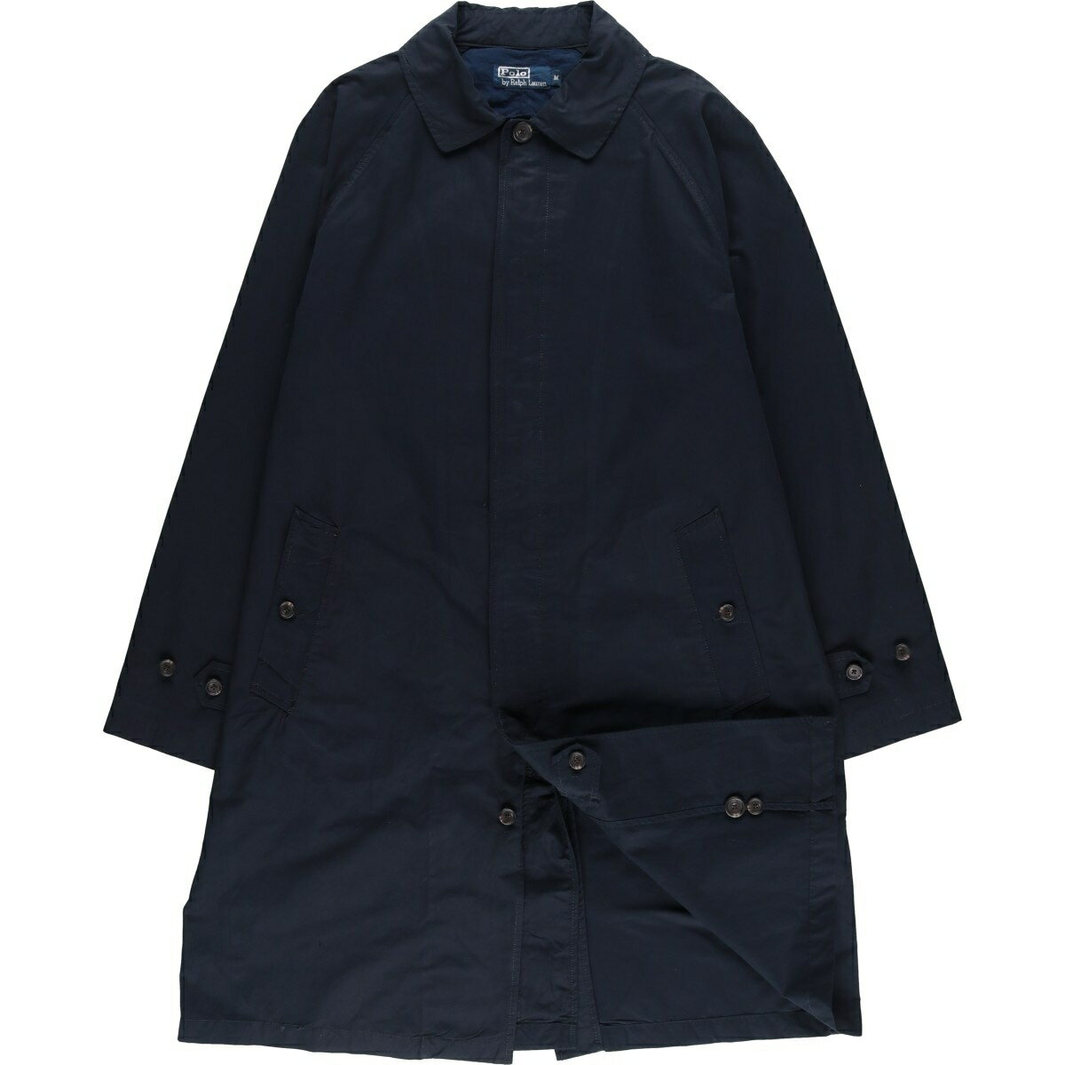 樂天商城 - 古着 ラルフローレン Ralph Lauren POLO by Ralph Lauren ステンカラーコート バルマカーンコート メンズM相当 /eaa625593 【中古】 【260314】 ネイビー系 春秋冬