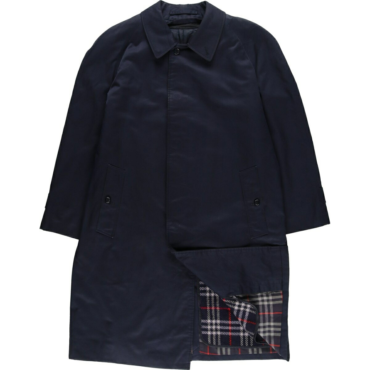 Rakuten - 古着 バーバリー Burberry's ステンカラーコート バルマカーンコート 英国製 メンズL相当 /eaa625598 【中古】 【260314】 ネイビー系 春秋冬