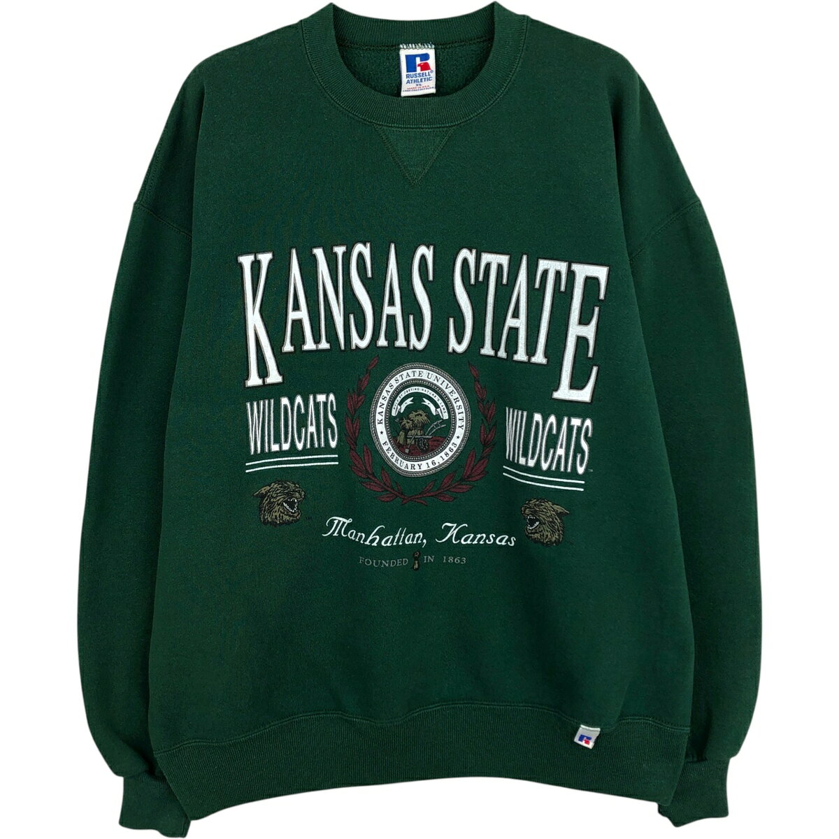 楽天市場】russell athletic（カラーグリーン）（スウェット