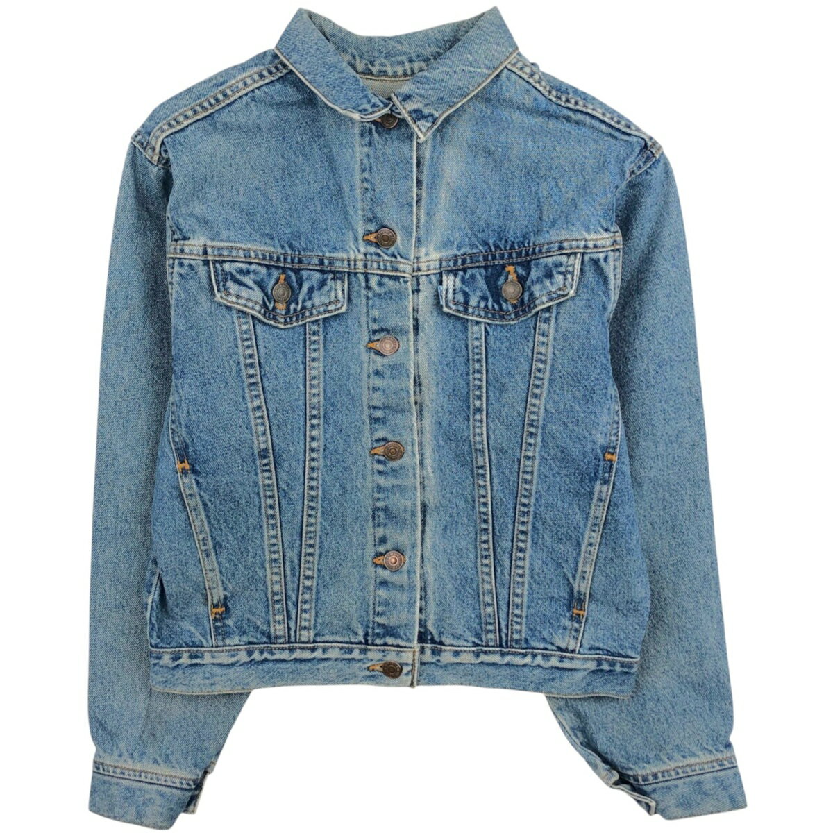 Levi’s デニムジャケット 短丈 ボックスシルエット L相当 古着 楽天市場】gジャン ショート丈（ブランドリーバイス）（レディース