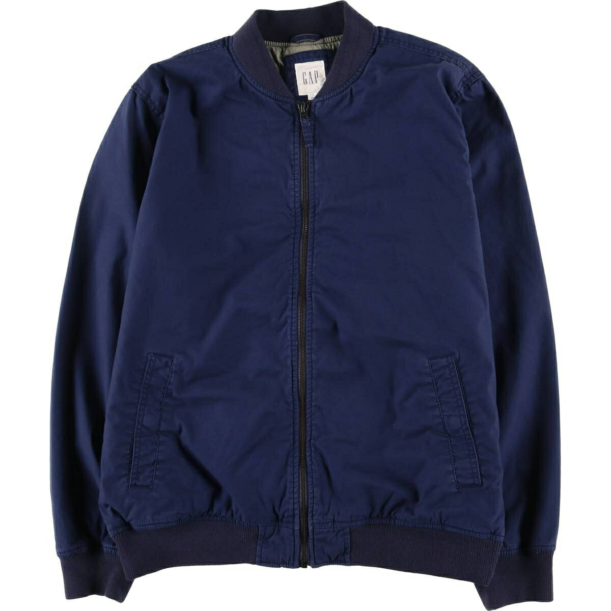 Rakuten - 古着 ギャップ GAP コットンブルゾン メンズL相当 /eaa625803 【中古】 【260314】 ネイビー系 春秋冬