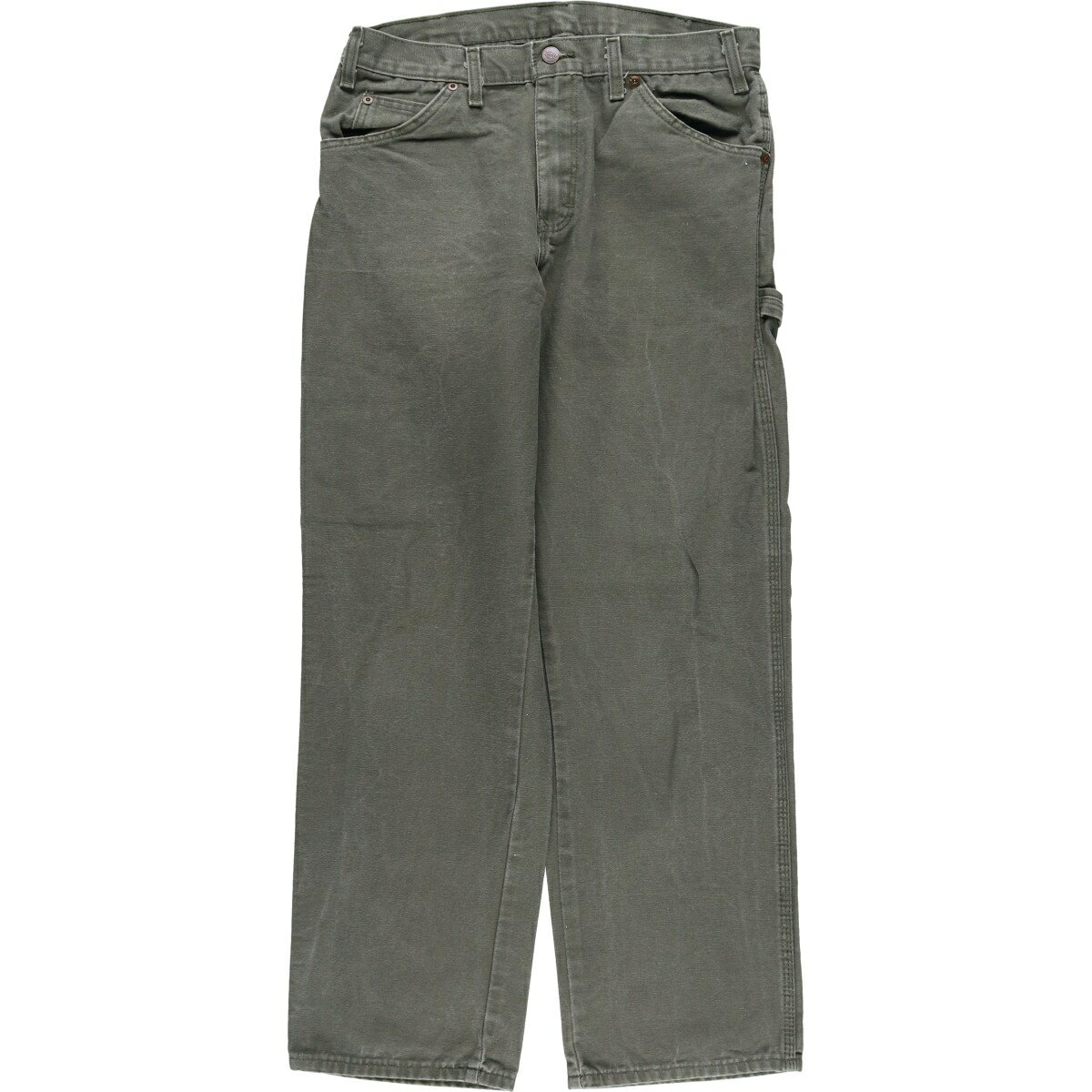 樂天商城 - 古着 ディッキーズ Dickies ダックペインターパンツ メンズw32相当 /eaa625839 【中古】 【260318】 カーキ系 春夏秋冬