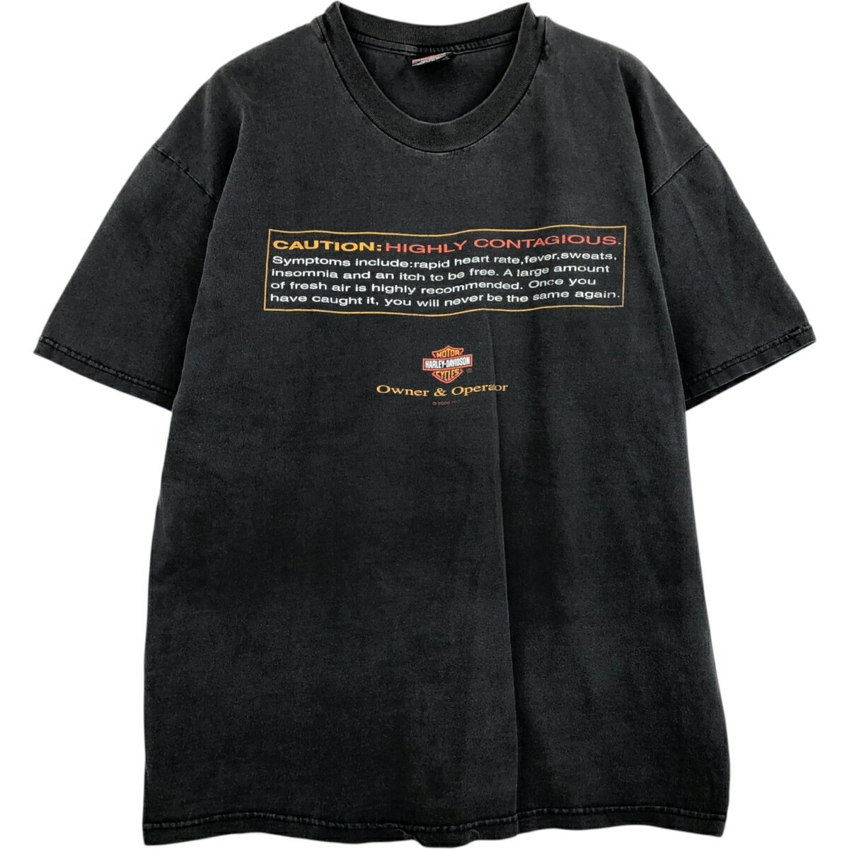 樂天商城 - 古着 00'S ハーレーダビッドソン Harley-Davidson 鷲柄 イーグル柄 モーターサイクル バイクTシャツ USA製 メンズXL相当 /eaa625885 【中古】 【260315】 グレー系 春夏秋