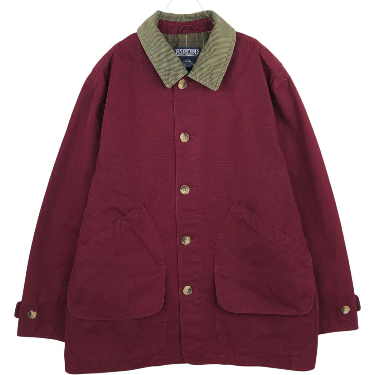 古着 80~90'S ランズエンド LANDS' END ハンティングジャケット メンズL相当 ヴィンテージ /eaa626230 【中古】 【260316】 レッド系 春秋冬