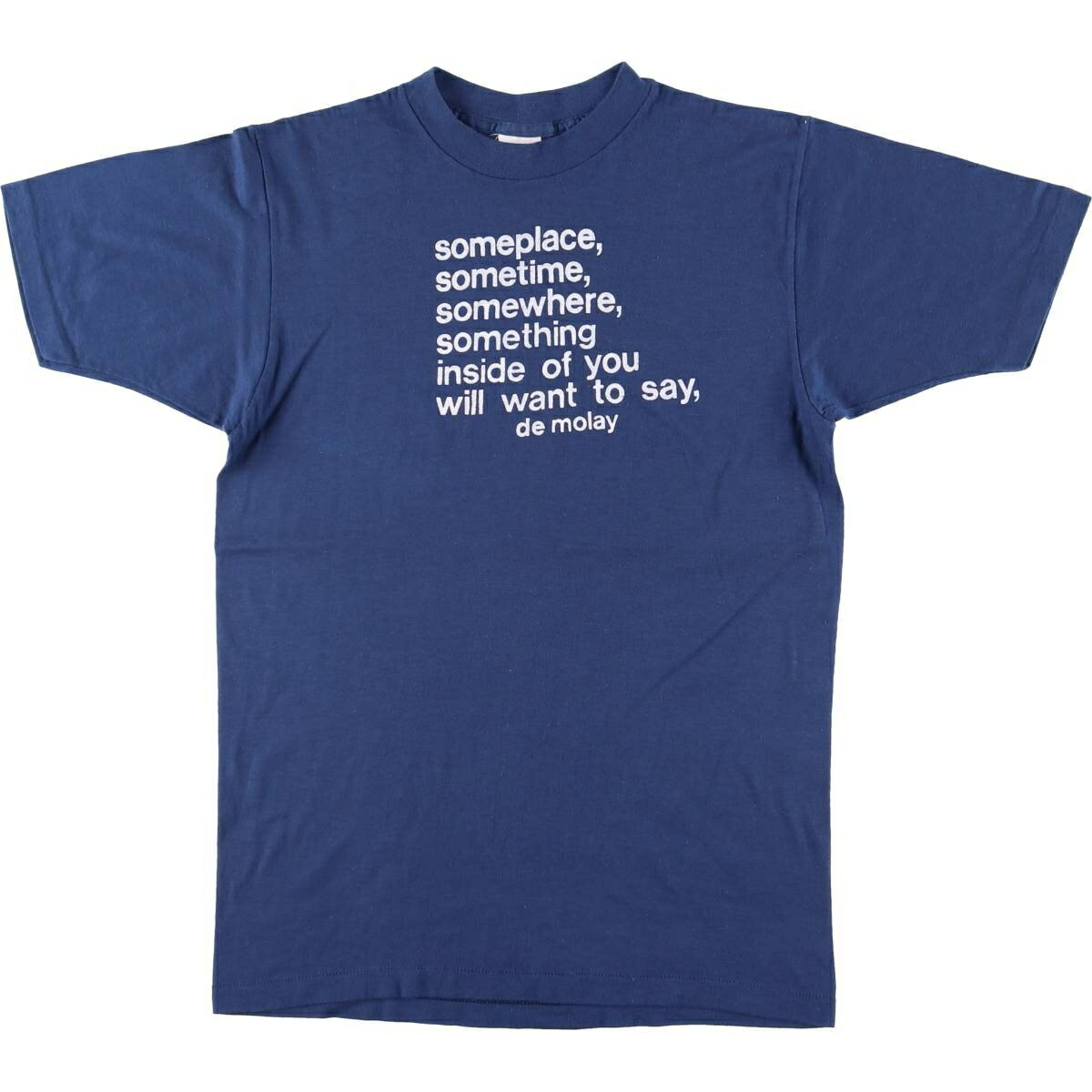 Rakuten - 古着 ~90'S BANTAMS メッセージプリントTシャツ メンズL相当 ヴィンテージ /eaa626334 【中古】 【260318】 ネイビー系 春夏秋