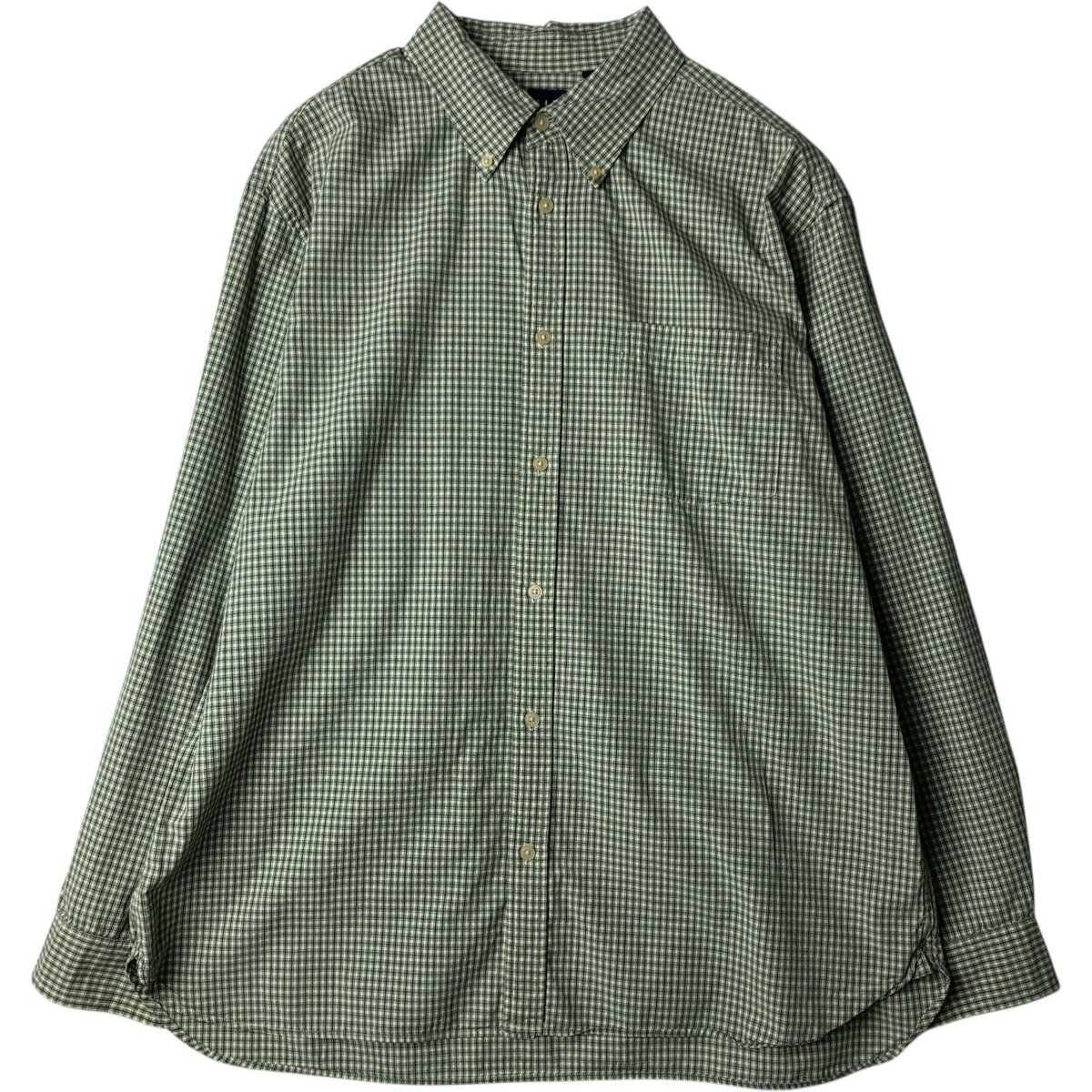 樂天商城 - 古着 ~00'S ギャップ GAP 長袖 ボタンダウンチェックシャツ メンズXL相当 /eaa626406 【中古】 【260322】 【Elulu/エルル】 カーキ系 春夏秋冬
