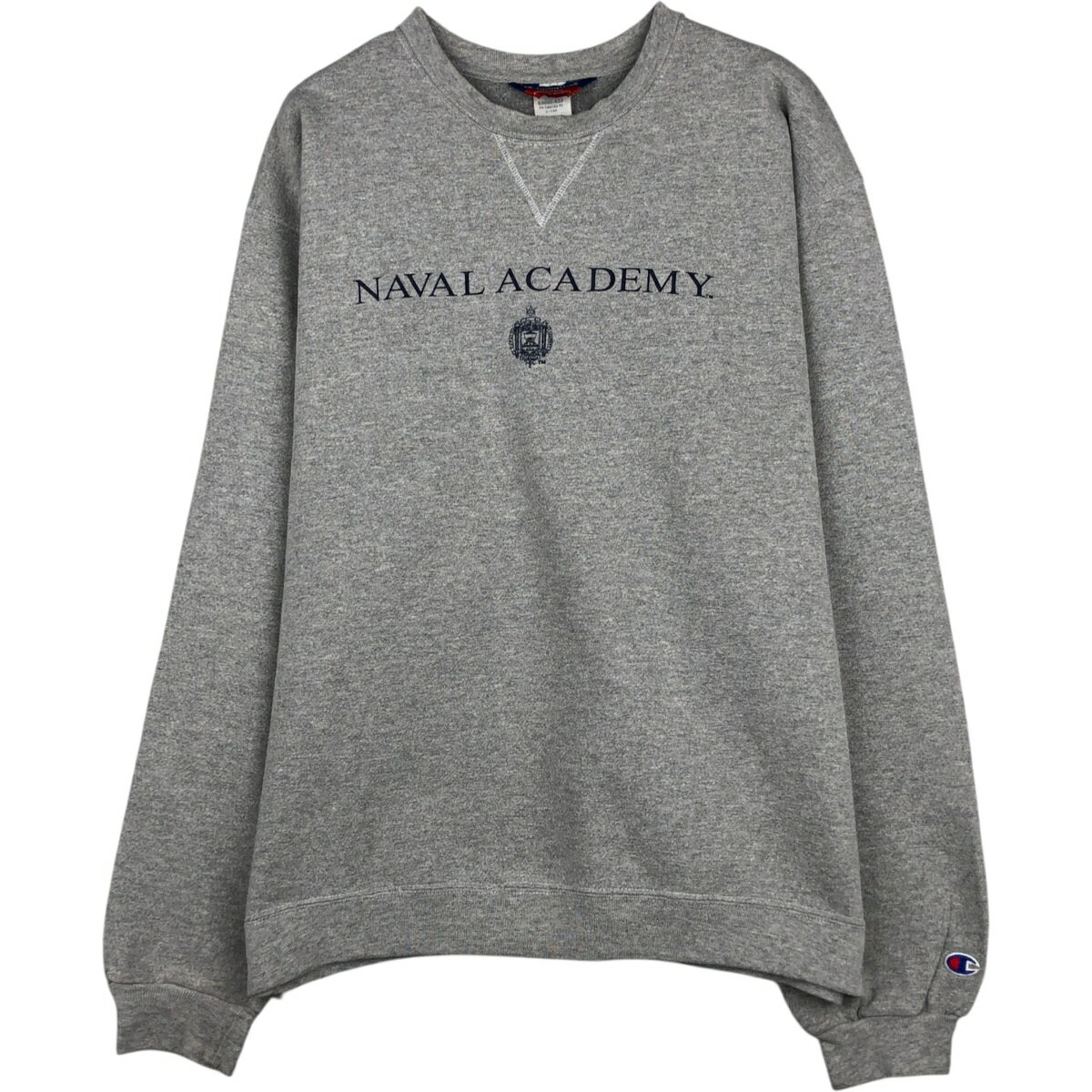Sweat - 古着 00'S~ チャンピオン Champion AUTHENTIC ATHLETIC APPAREL USNA 海軍兵学校 カレッジスウェットシャツ トレーナー メンズXL相当 /eaa626460 【中古】 【260320】 グレー系 春夏秋冬