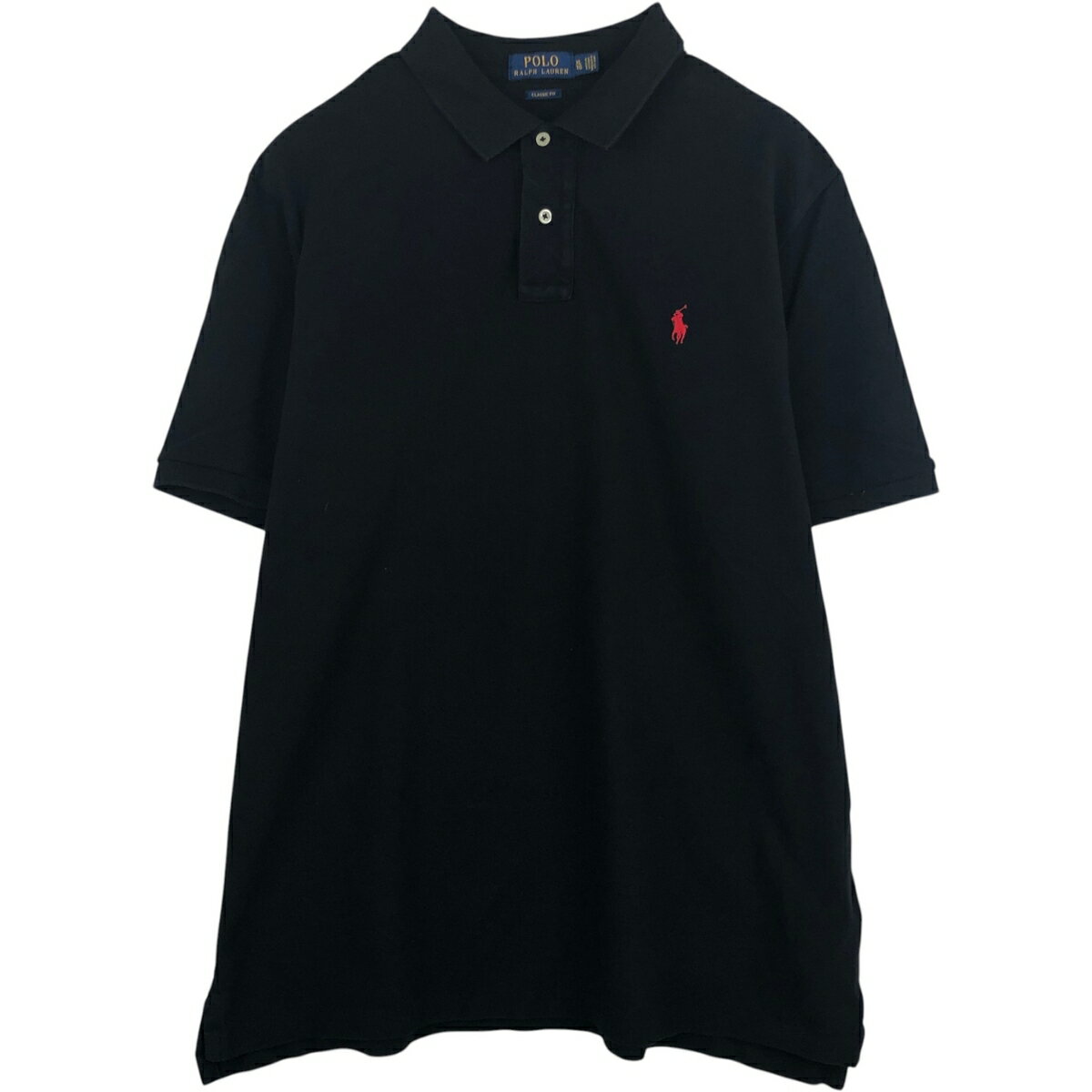 古着 ラルフローレン Ralph Lauren POLO RALPH LAUREN CLASSIC FIT 半袖 ポロシャツ メンズXL相当 /eaa626574 【中古】 【260409】 ブラック系 春夏秋(4.0)