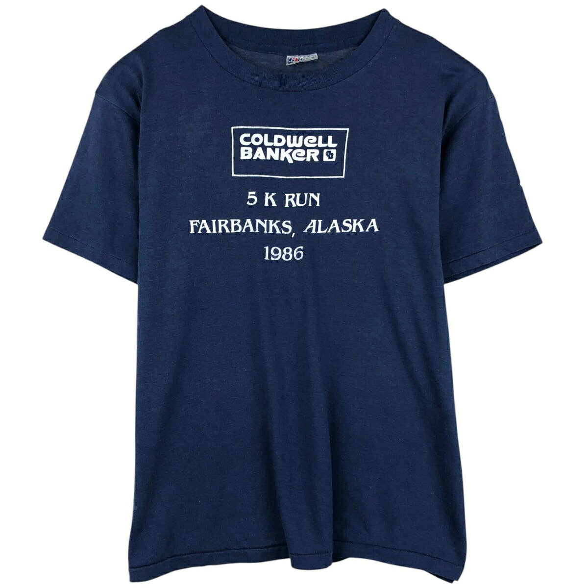 古着 80'S ヘインズ Hanes Fifty-Fifty 青タグ プリントTシャツ USA製 メンズXL相当 ヴィンテージ /eaa626616  