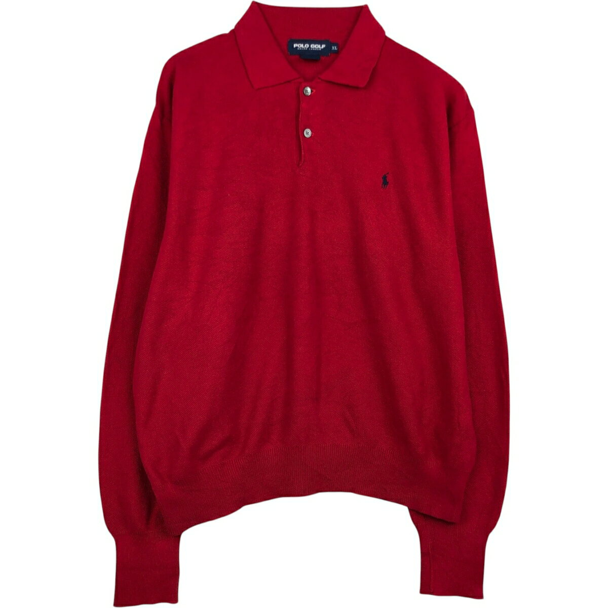 古着 ラルフローレン Ralph Lauren POLO GOLF ポロゴルフ ポロニットセーター メンズXL相当 /eaa627077 【中古】 【260328】 レッド系 秋冬