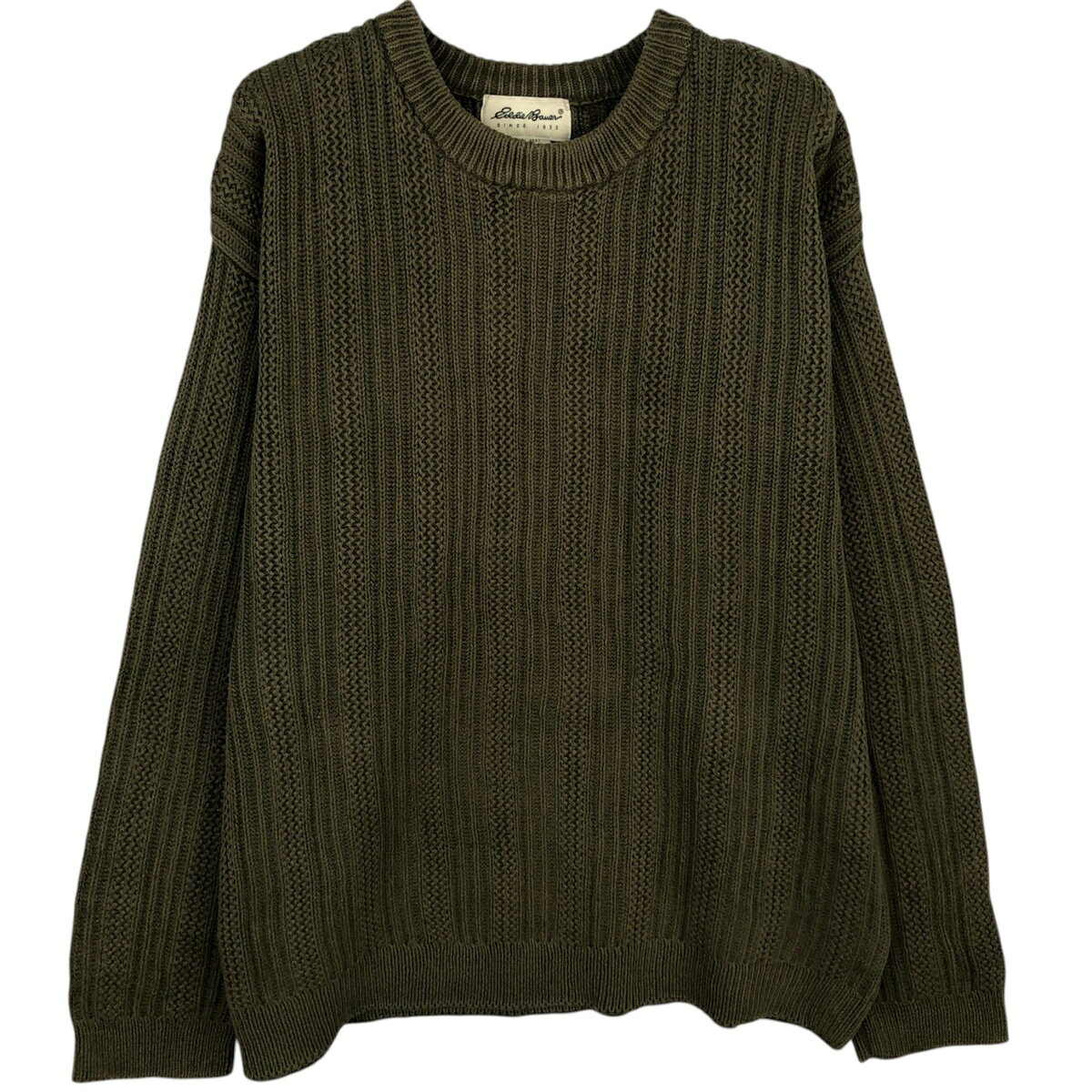 古着 90~00'S エディーバウアー Eddie Bauer ケーブル編み コットンニットセーター メンズM相当 ヴィンテージ /eaa627093 【中古】 【260324】