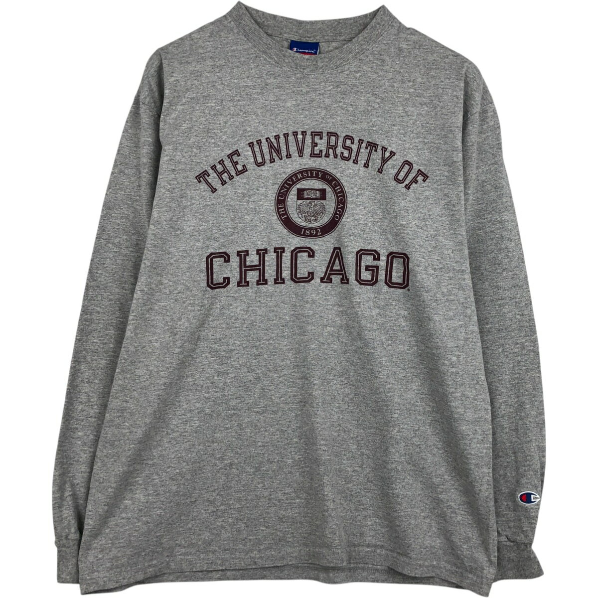 樂天商城 - 古着 00'S チャンピオン Champion AUTHENTIC ATHLETIC APPAREL カレッジ ロングTシャツ ロンT メンズL相当 /eaa627165 【中古】 【260327】 ブラック系 春夏秋