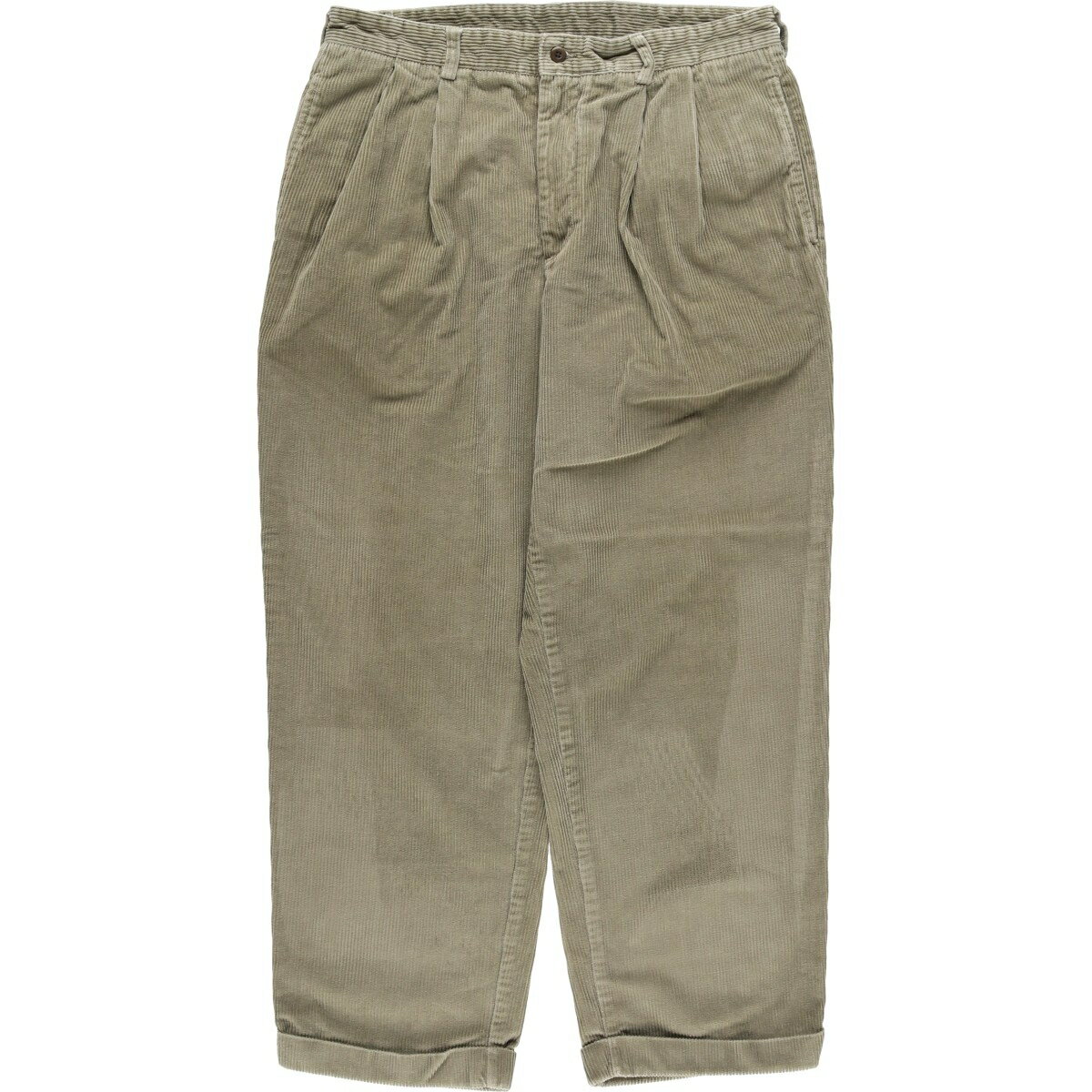 Rakuten - 古着 ブルックスブラザーズ Brooks Brothers ツータック コーデュロイパンツ メンズw34相当 /eaa627317 【中古】 【260327】 グレー系 春夏秋冬