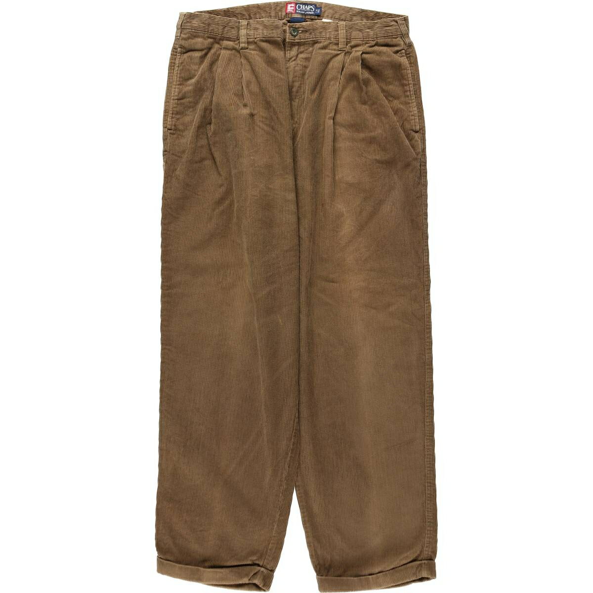 樂天商城 - 古着 ラルフローレン Ralph Lauren CHAPS チャップス ツータック コーデュロイパンツ メンズw36相当 /eaa627355 【中古】 【260413】