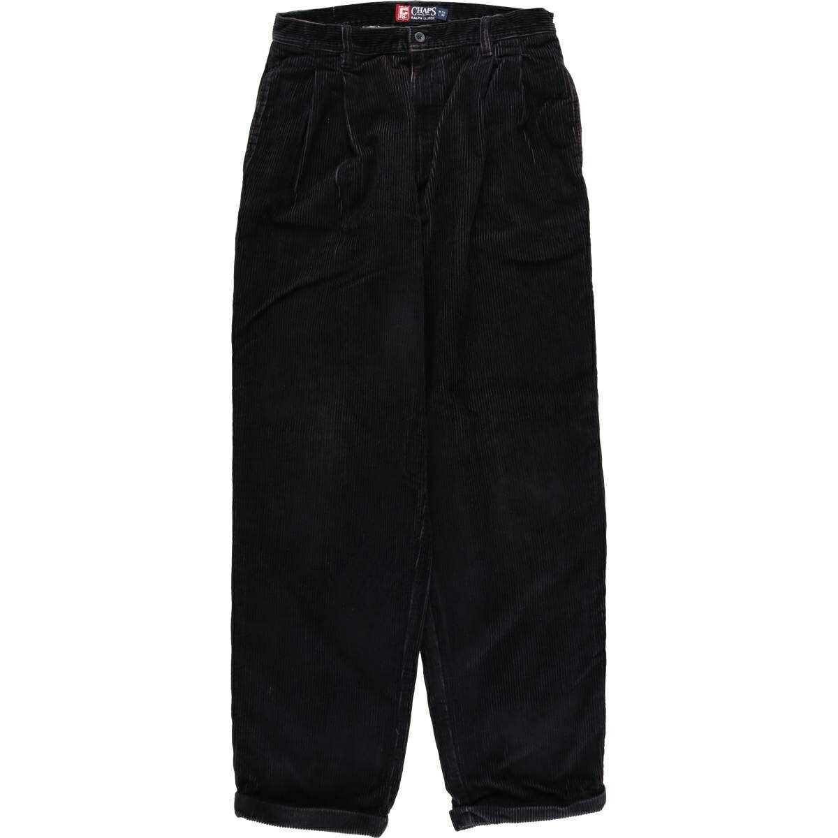 Rakuten - 古着 ラルフローレン Ralph Lauren CHAPS チャップス ツータック コーデュロイパンツ メンズw30相当 /eaa627370 【中古】 【260409】 ネイビー系 春夏秋冬