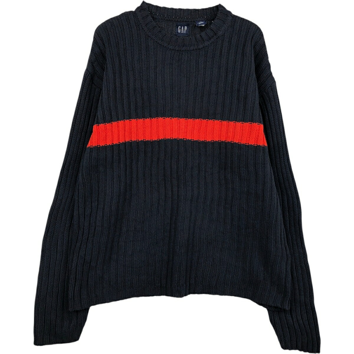 乐天商城 - 古着 90'S ギャップ GAP オールドギャップ コットンニットセーター メンズXL相当 ヴィンテージ /eaa627409 【中古】 【260328】 【GR-NV】 ネイビー系 秋冬