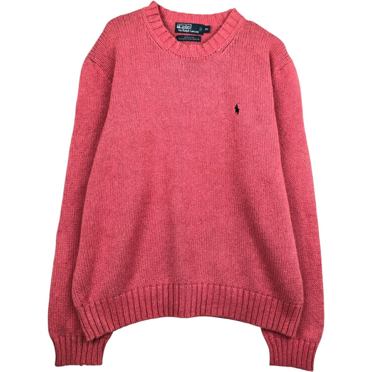 古着 ラルフローレン Ralph Lauren POLO by Ralph Lauren コットンニットセーター メンズXL相当 /eaa627437 【中古】 【260328】 ピン..