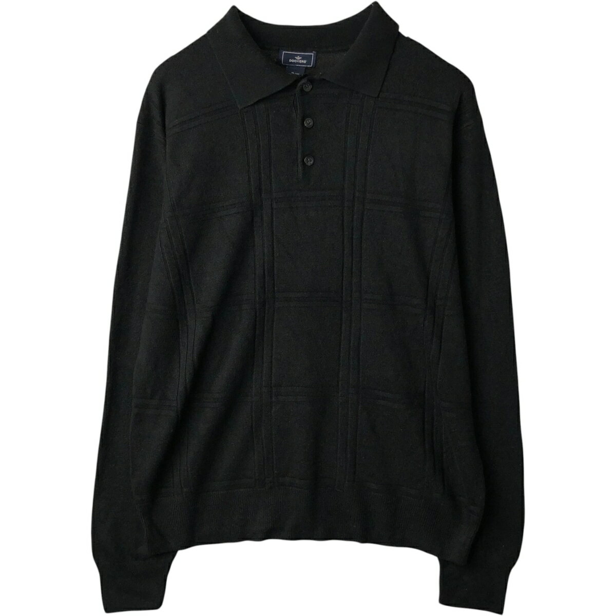 樂天商城 - 古着 ドッカーズ DOCKERS チェック柄 アクリル ポロニットセーター メンズXL相当 /eaa627592 【中古】 【260417】