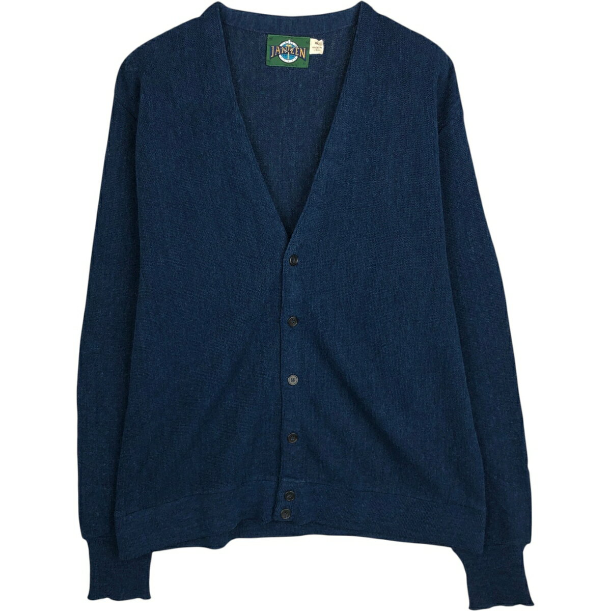 古着 80'S ジャンセン Jantzen アクリルニットカーディガン USA製 メンズXL相当 ヴィンテージ /eaa627600 【中古】 【260328】 【GR-NV..