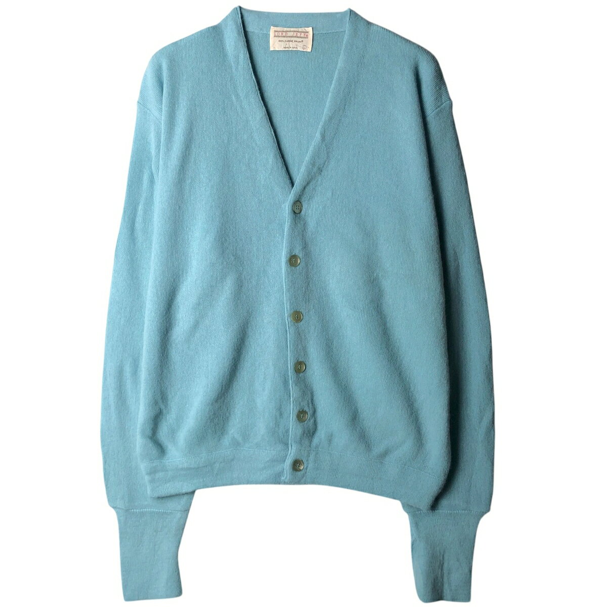 古着 80'S LORD JEFF アクリルニットカーディガン USA製 メンズL相当 ヴィンテージ /eaa627664 【中古】 【260404】