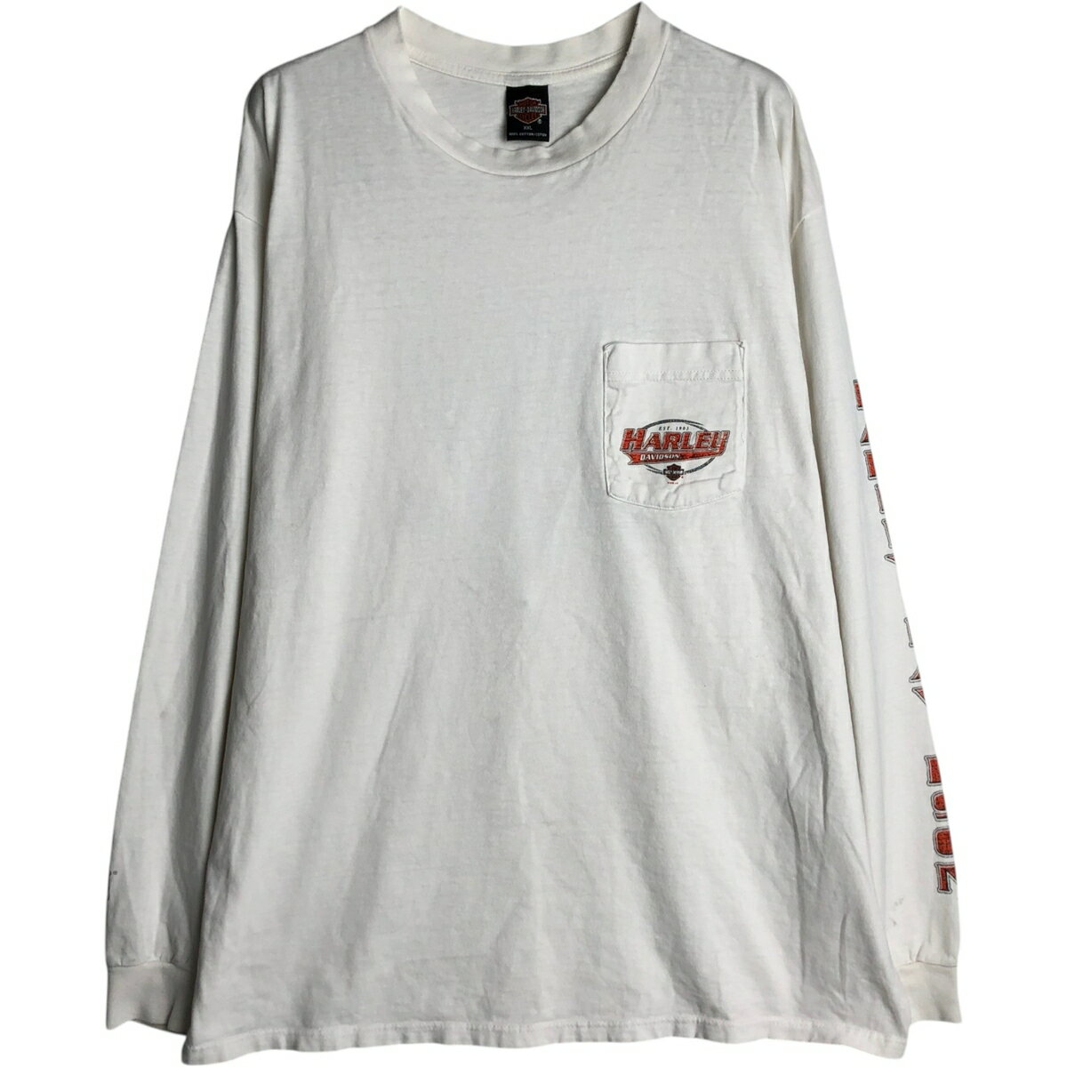 楽天市場】ハーレーダビッドソン ロンt（カラーホワイト）（Tシャツ