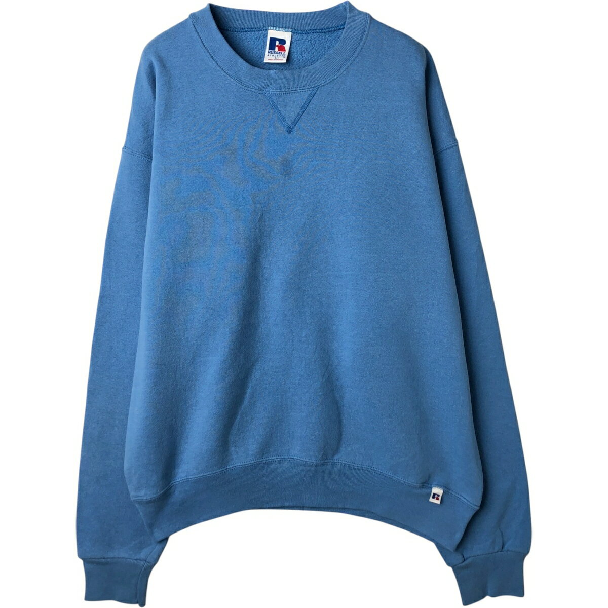樂天商城 - 古着 90'S ラッセル Russell ATHLETIC 無地 ブランクスウェットシャツ トレーナー メンズL相当 ヴィンテージ /eaa627941 【中古】 【260329】 ブルー系 春夏秋冬